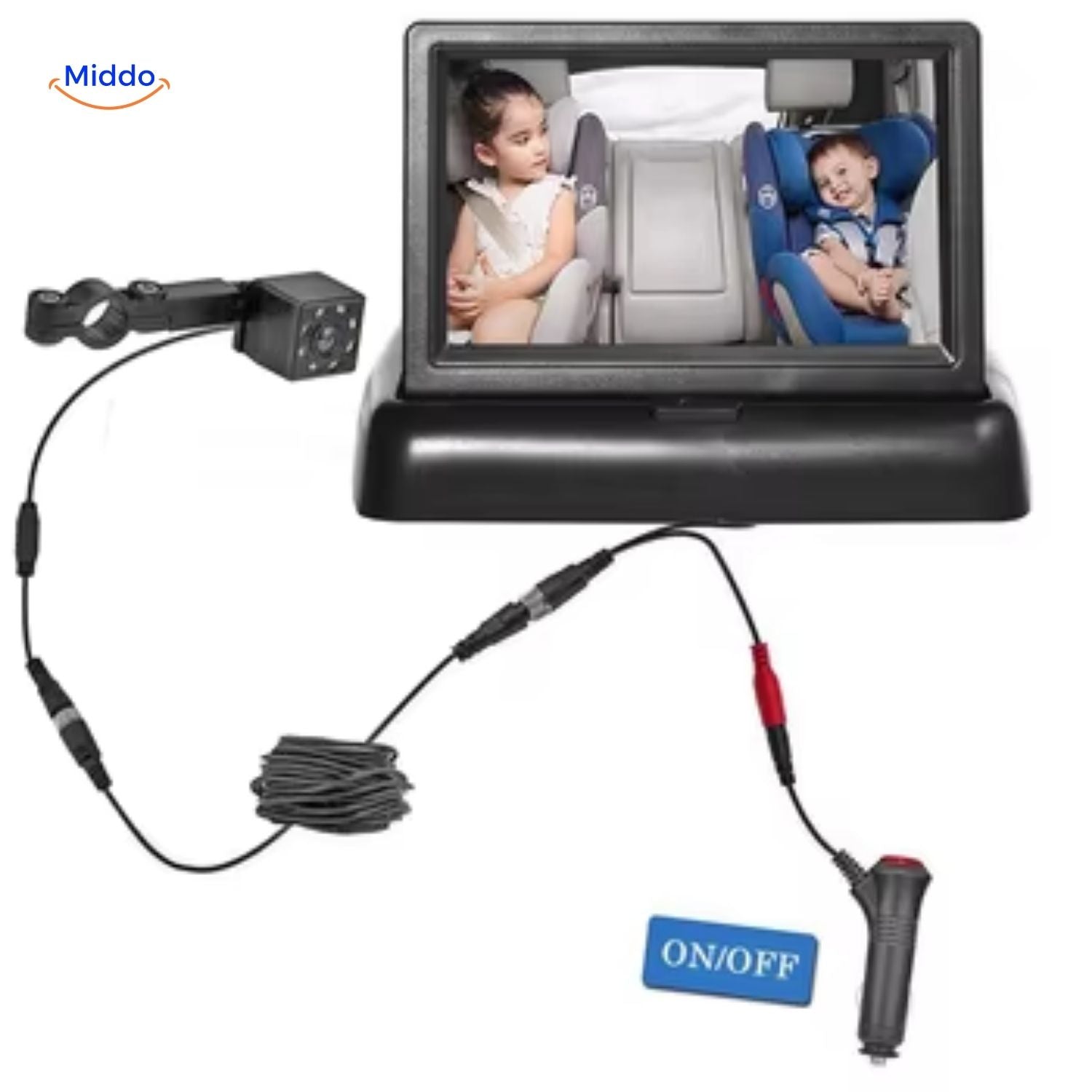 BabyGuard™ Stoel Camera | Veilig en Helder Zicht op je Baby tijdens het Rijden