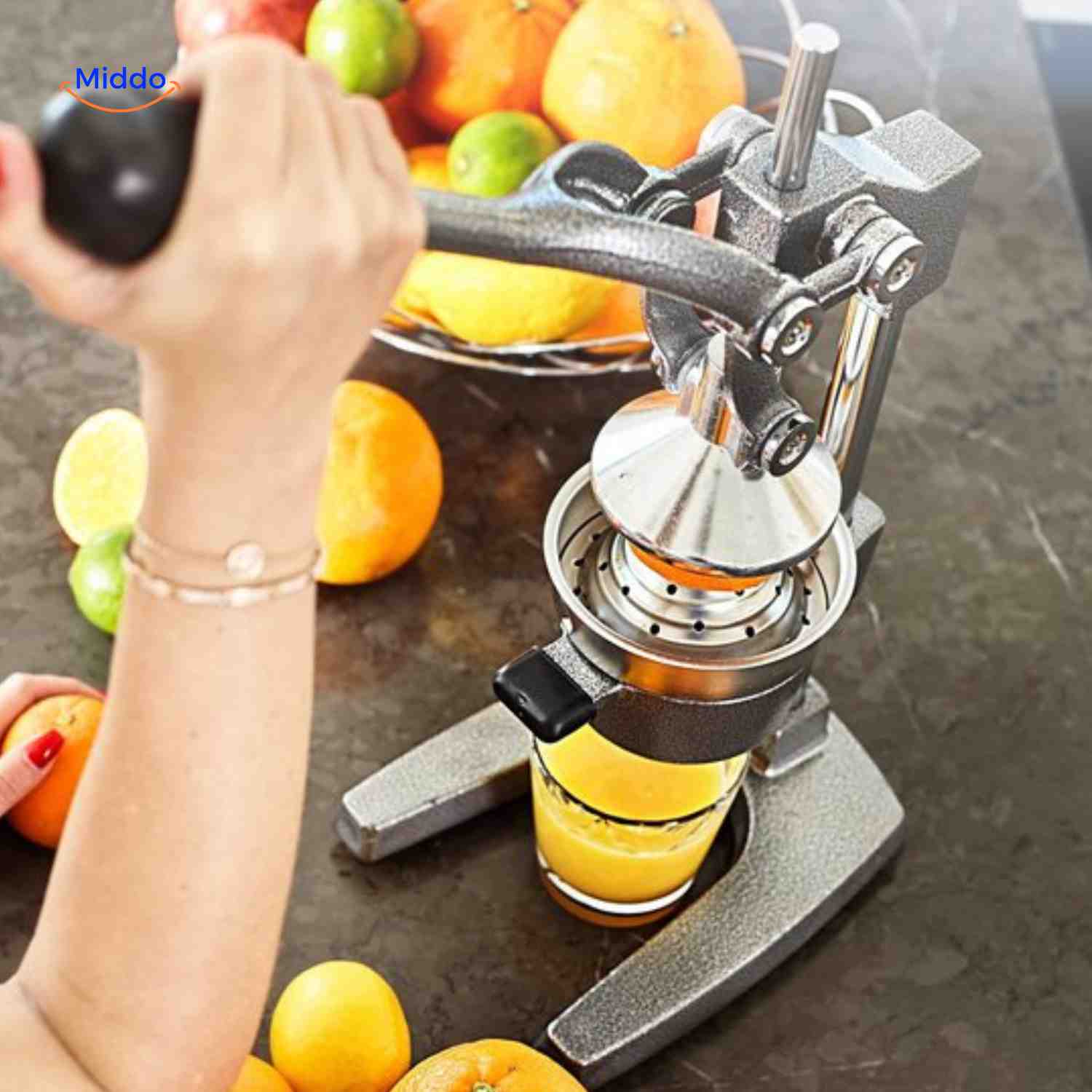 Citripress™ Juicer | Gietijzer, Citrus Pers & Vers Sap Gemakkelijk