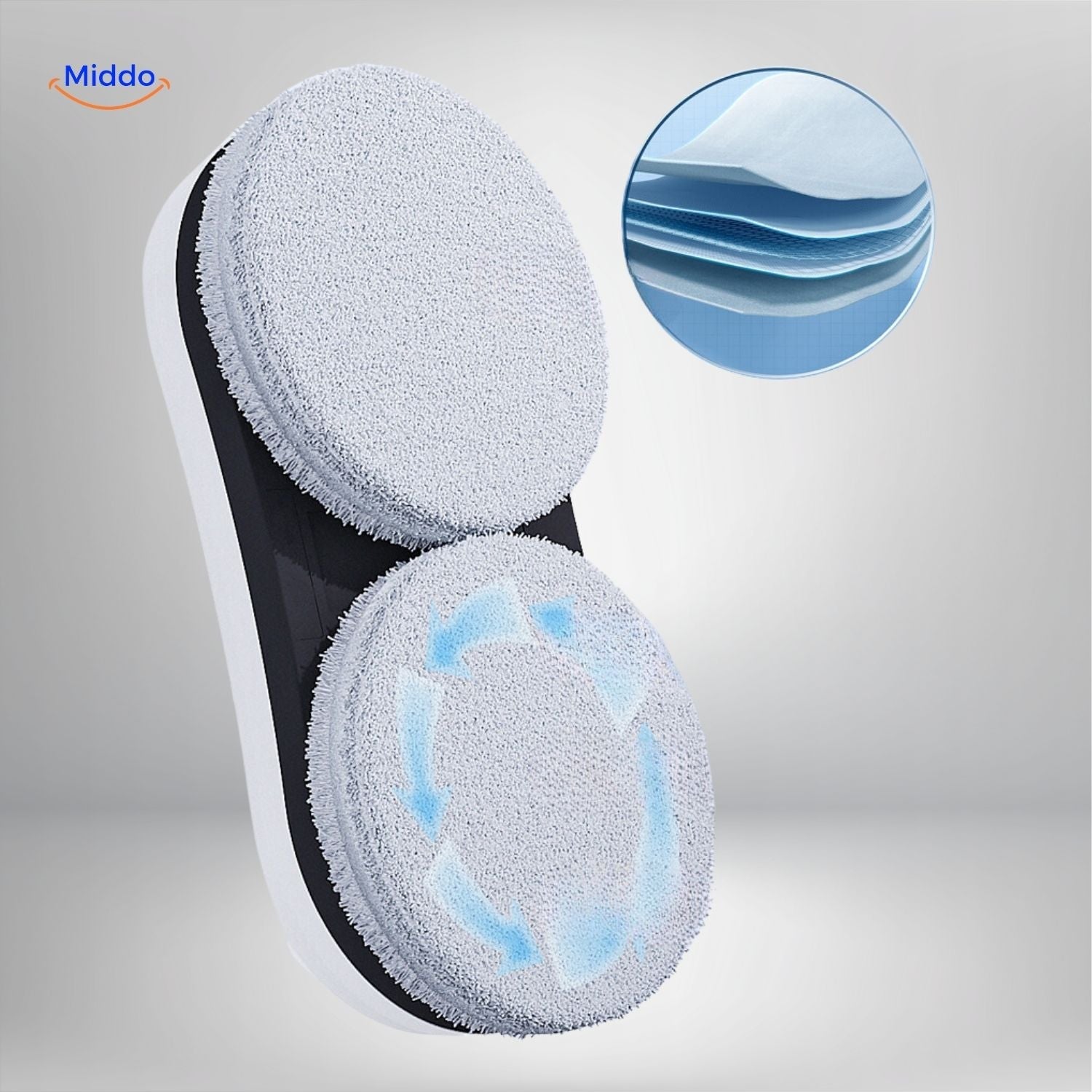 CleanSweep™ Ramenrobot | Automatische Reiniging met Sensoren & Water Spray of Losse Pads.