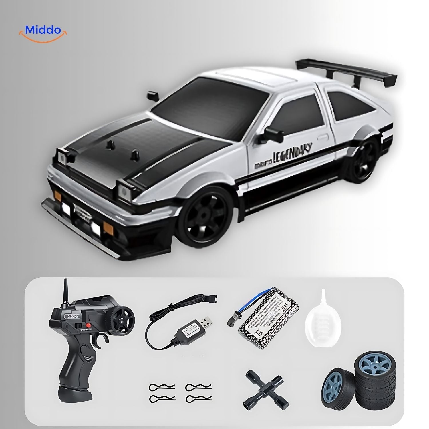DriftMaster™ GTR | 4WD Drift RC Auto, Snelle Laadfunctie & Actie!