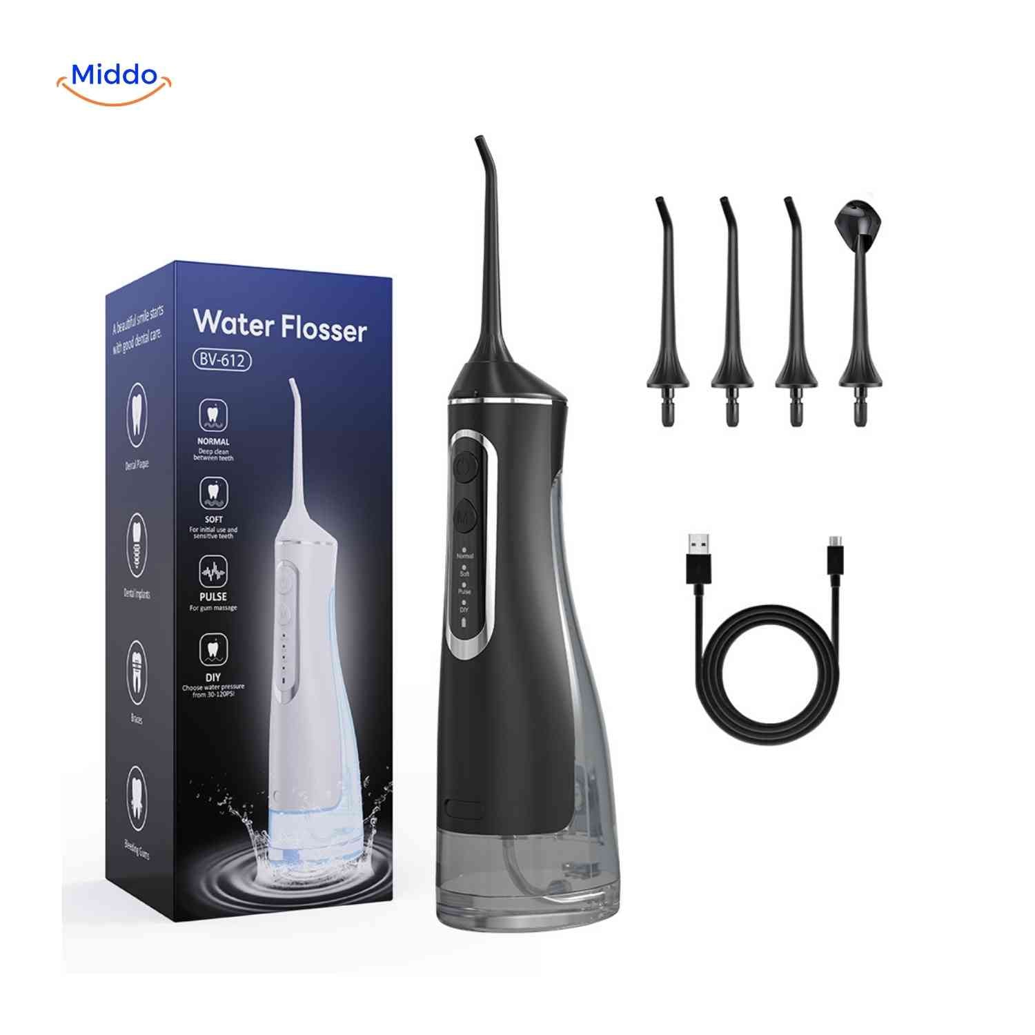 Flosso™ Waterflosser | Draadloos, Compact en Effectieve Reiniging