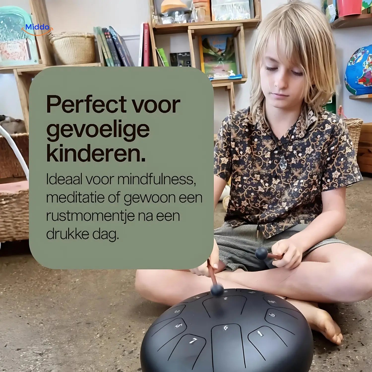 Harmonii KlankOase™ Steel Tongue Drum – Magisch Klankschaalgeluid voor Rust, Meditatie & Creatieve Expressie