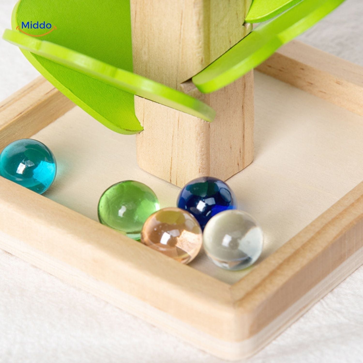 LearnPlay™ Ballenbaan Boom | Educatief Houten Speelgoed voor Kinderen