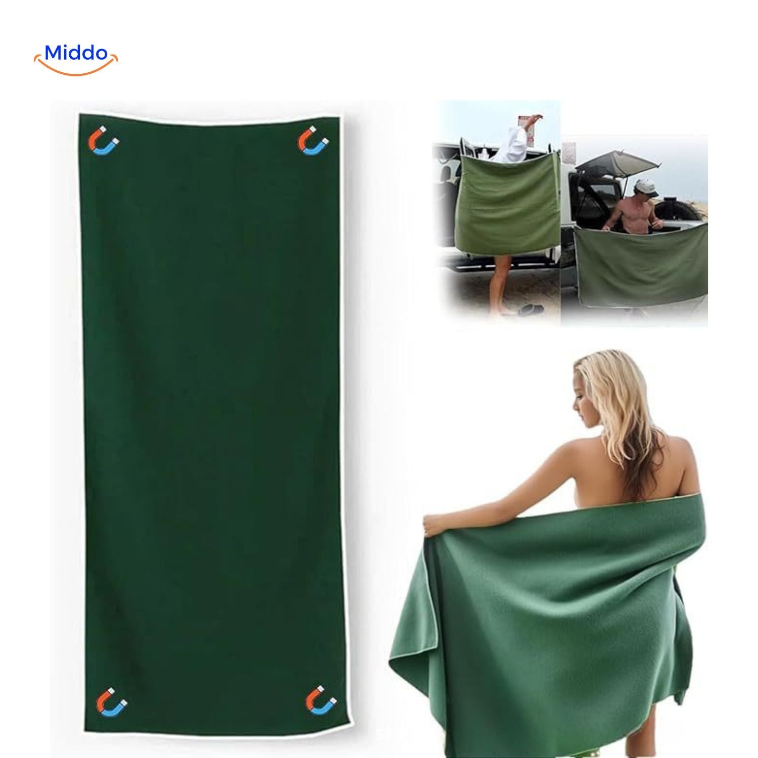 MagnaTowel™ Strand | Ultra-Absorberend, Sneldrogend & Magnetisch Ontwerp!