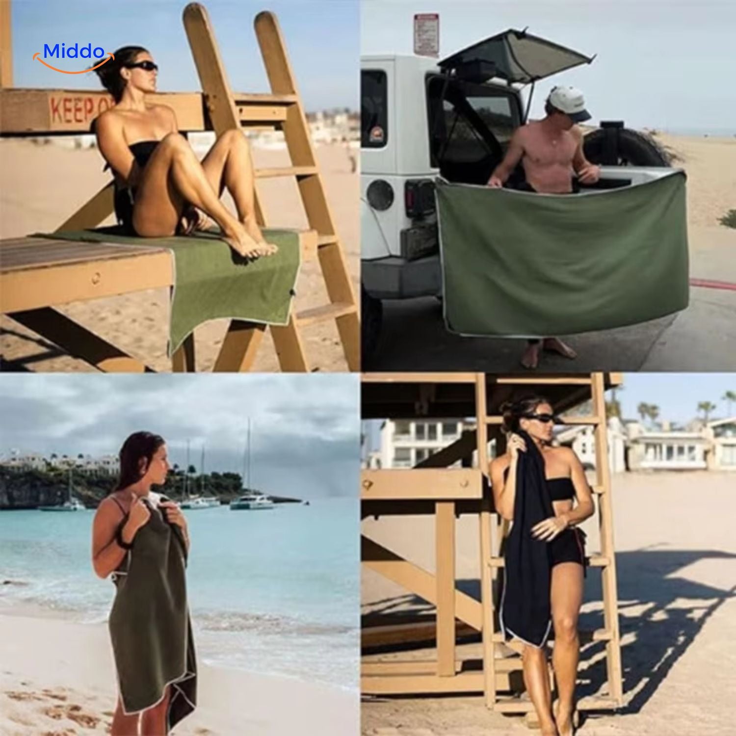 MagnaTowel™ Strand | Ultra-Absorberend, Sneldrogend & Magnetisch Ontwerp!