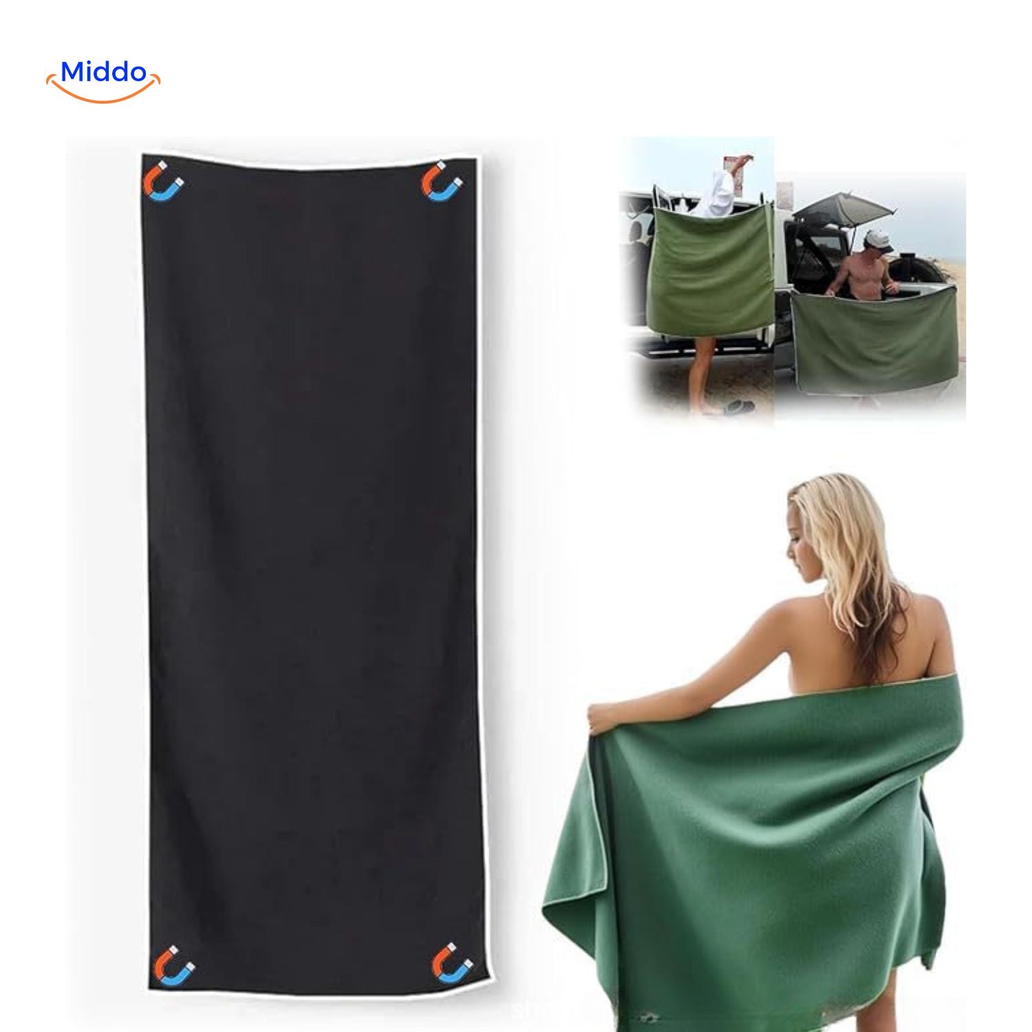 MagnaTowel™ Strand | Ultra-Absorberend, Sneldrogend & Magnetisch Ontwerp!