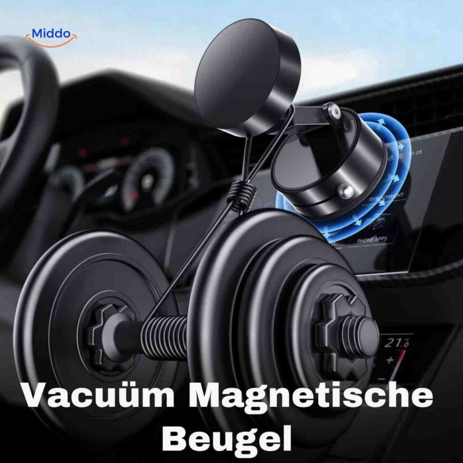 Magnetix™ Phone Houder | 360° Draaibaar met extra Sterke Grip
