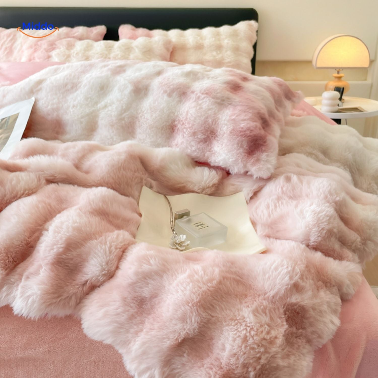 SnuggleBunny™ Pluche Set | 4 Delig Dekbedovertrekset Super Zacht en Comfortabel