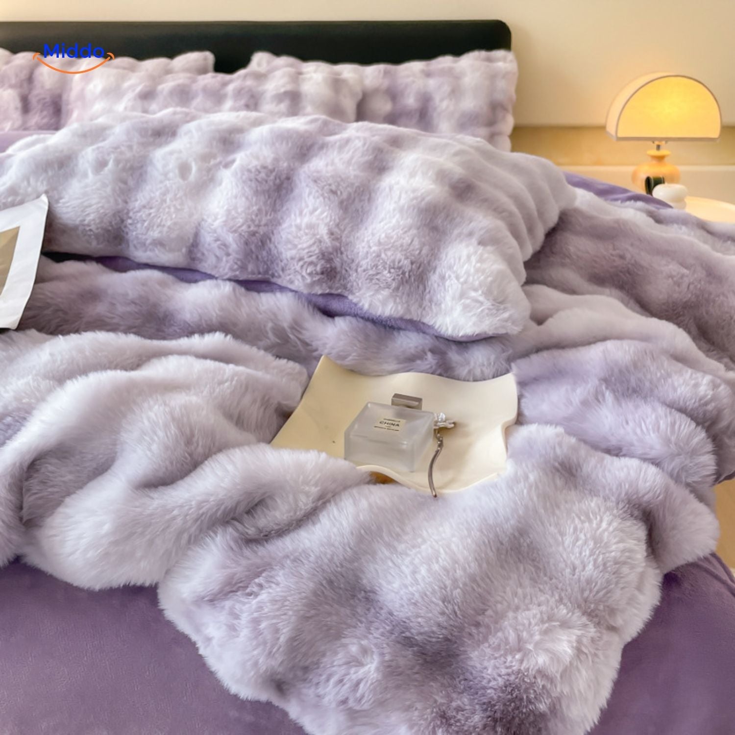 SnuggleBunny™ Pluche Set | 4 Delig Dekbedovertrekset Super Zacht en Comfortabel