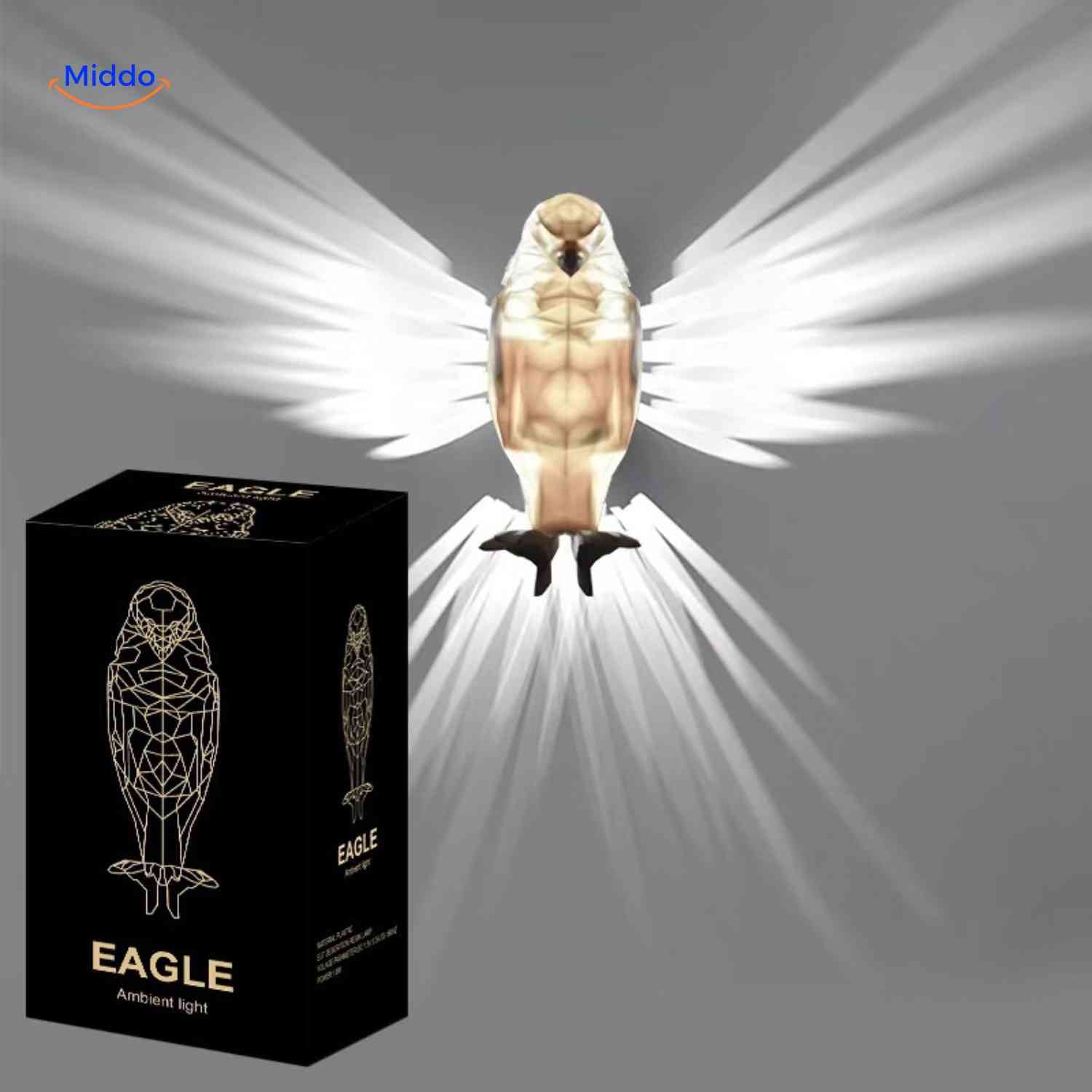 EagleGlow™ Wandlamp | Lichtrend Projectie, Dimbaar & Uniek Design