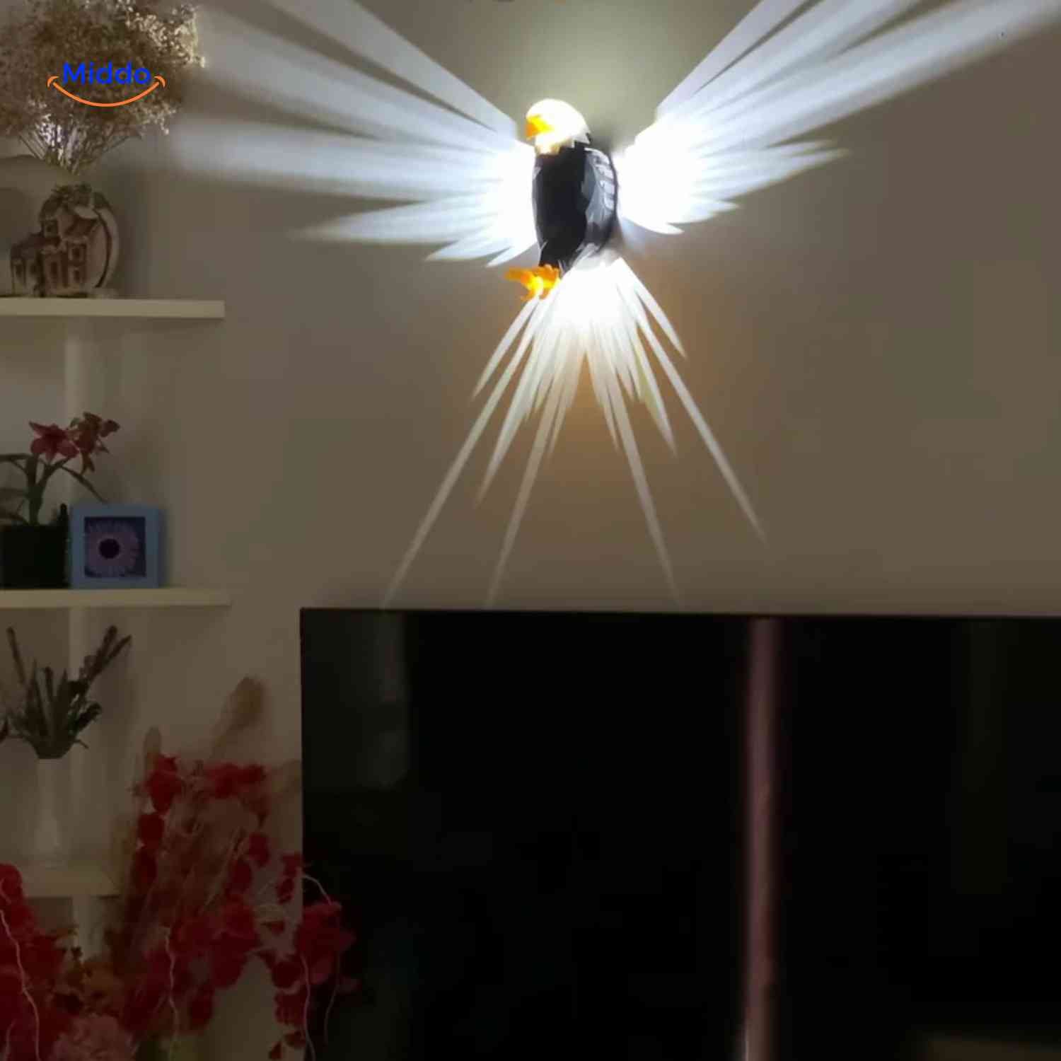 EagleGlow™ Wandlamp | Lichtrend Projectie, Dimbaar & Uniek Design