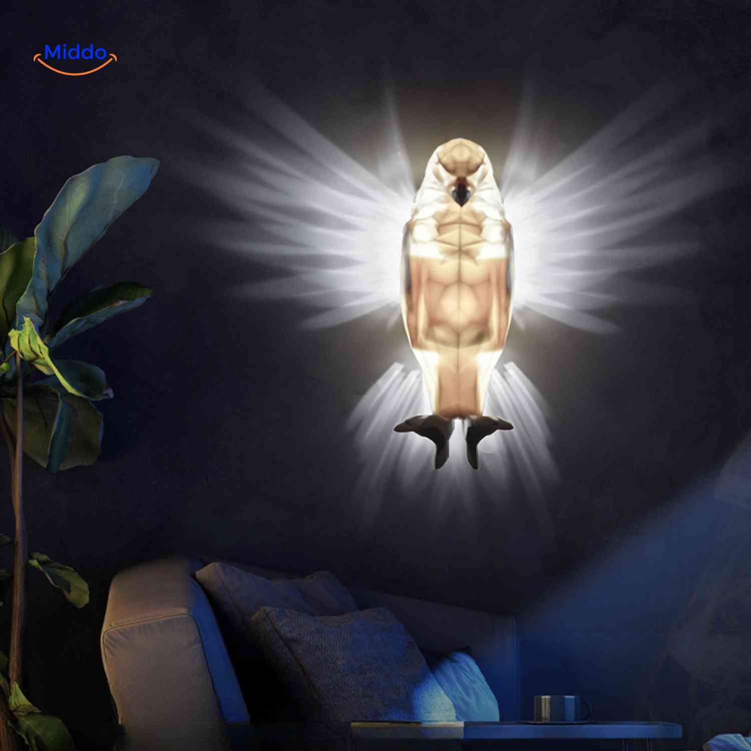 EagleGlow™ Wandlamp | Lichtrend Projectie, Dimbaar & Uniek Design