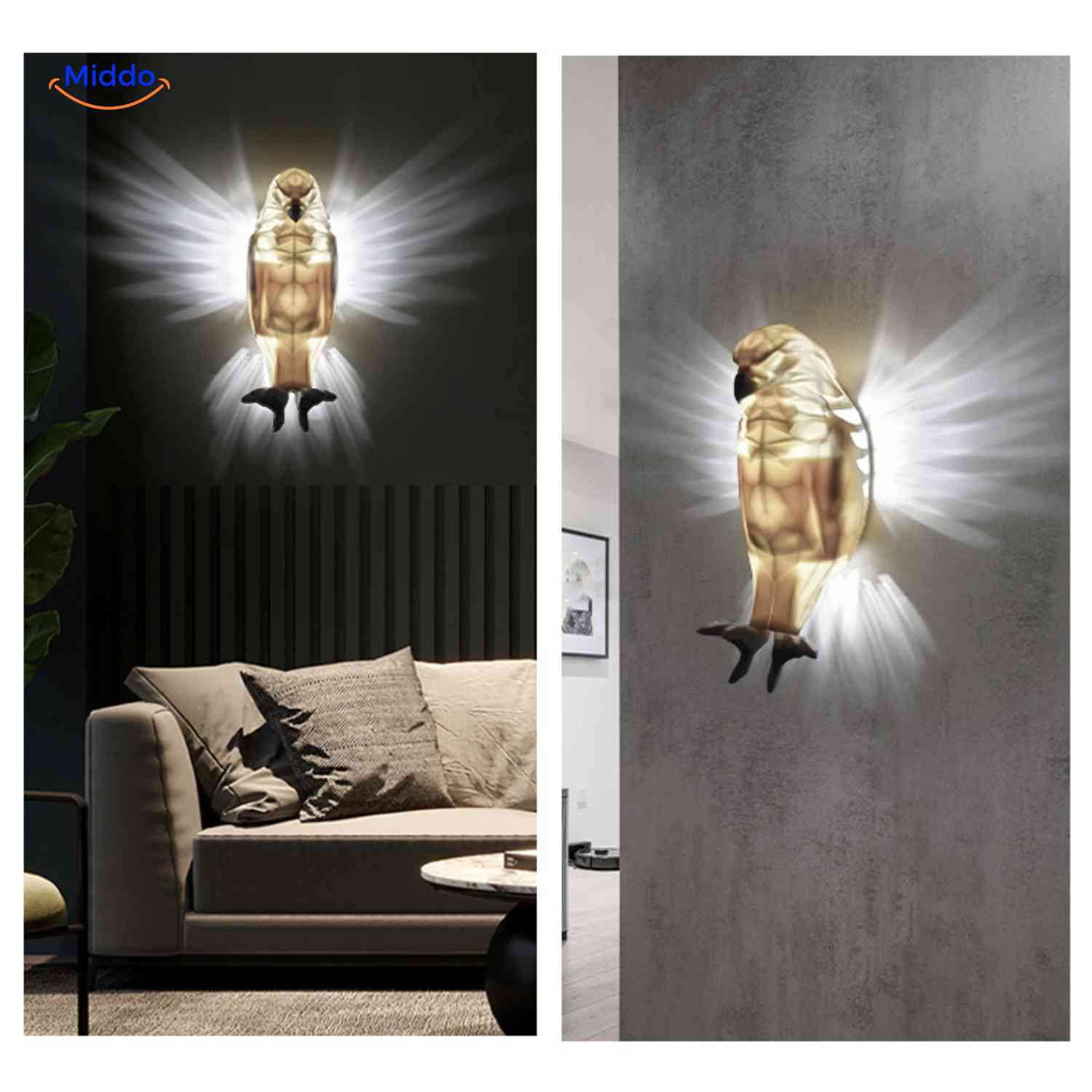 EagleGlow™ Wandlamp | Lichtrend Projectie, Dimbaar & Uniek Design