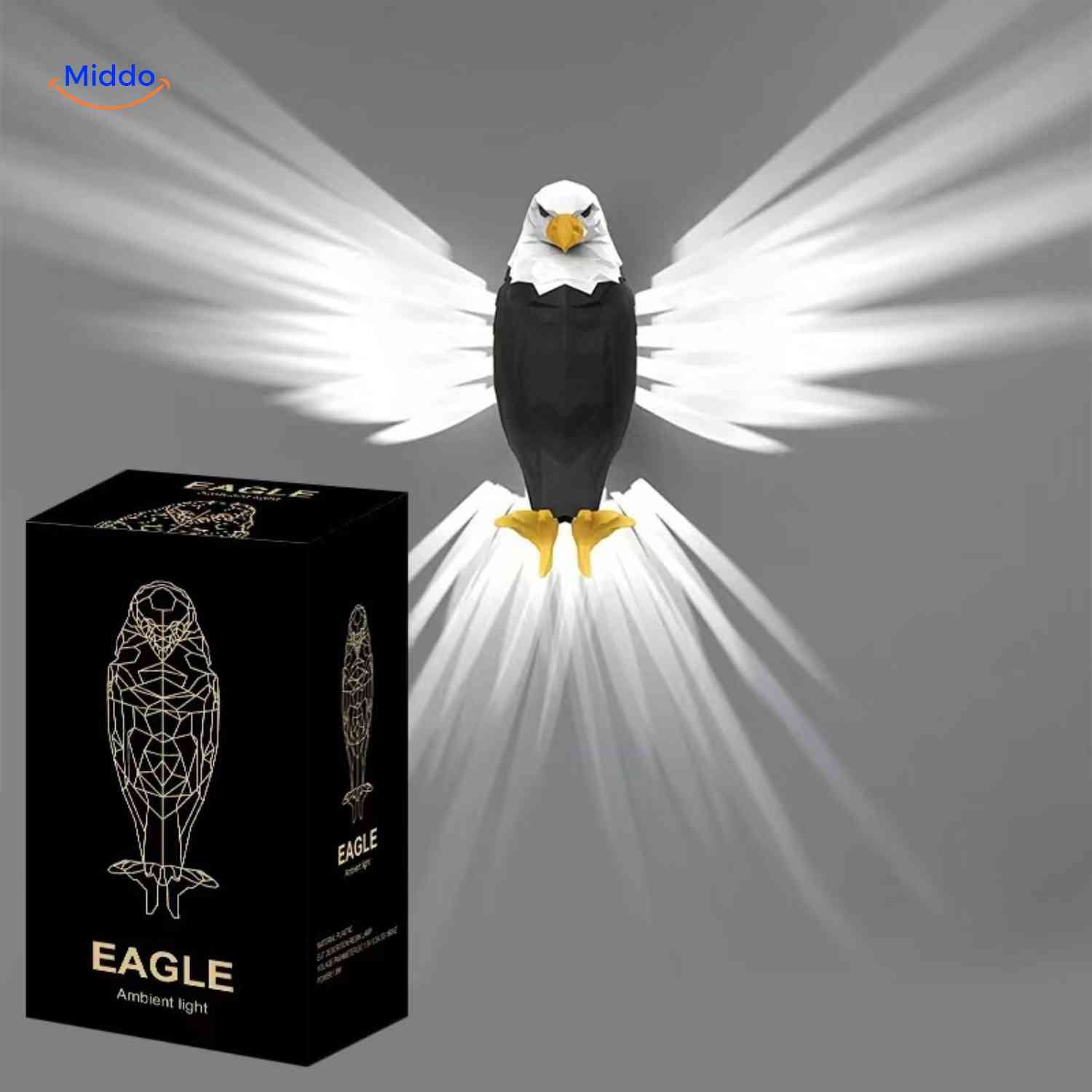 EagleGlow™ Wandlamp | Lichtrend Projectie, Dimbaar & Uniek Design