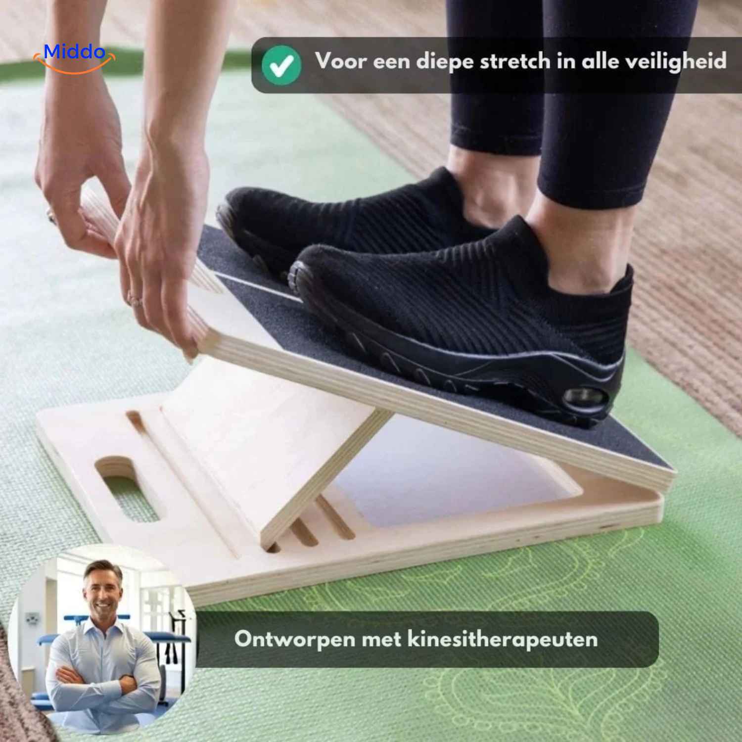 Flexiplank™ Stretchbord | Verstelbaar, Antislip & Spierverlichting