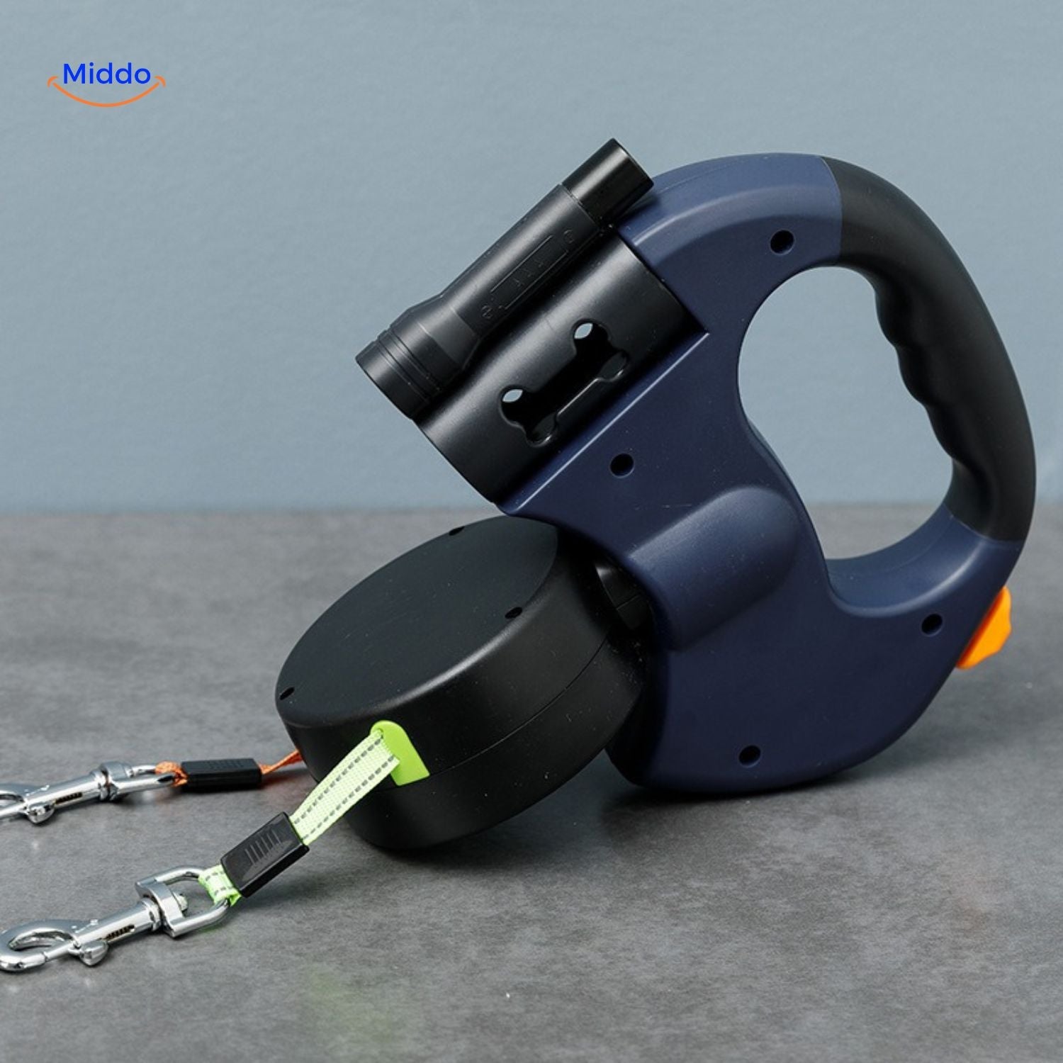 Twintails™ Easywalk | 2-in-1 Intrekbare Lijn Voor Kleine En Middelgrote Honden