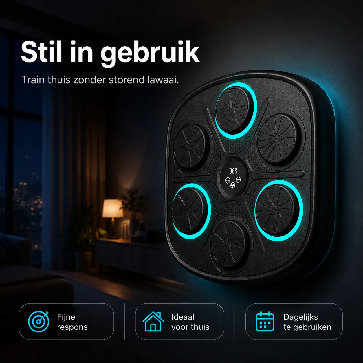 BoxProโข Smart Muziek Boksmachine โ Interactief Boksen voor Thuis