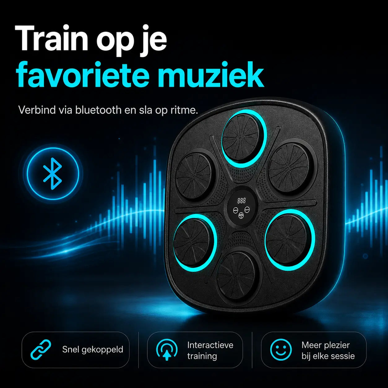 BoxProโข Smart Muziek Boksmachine โ Interactief Boksen voor Thuis