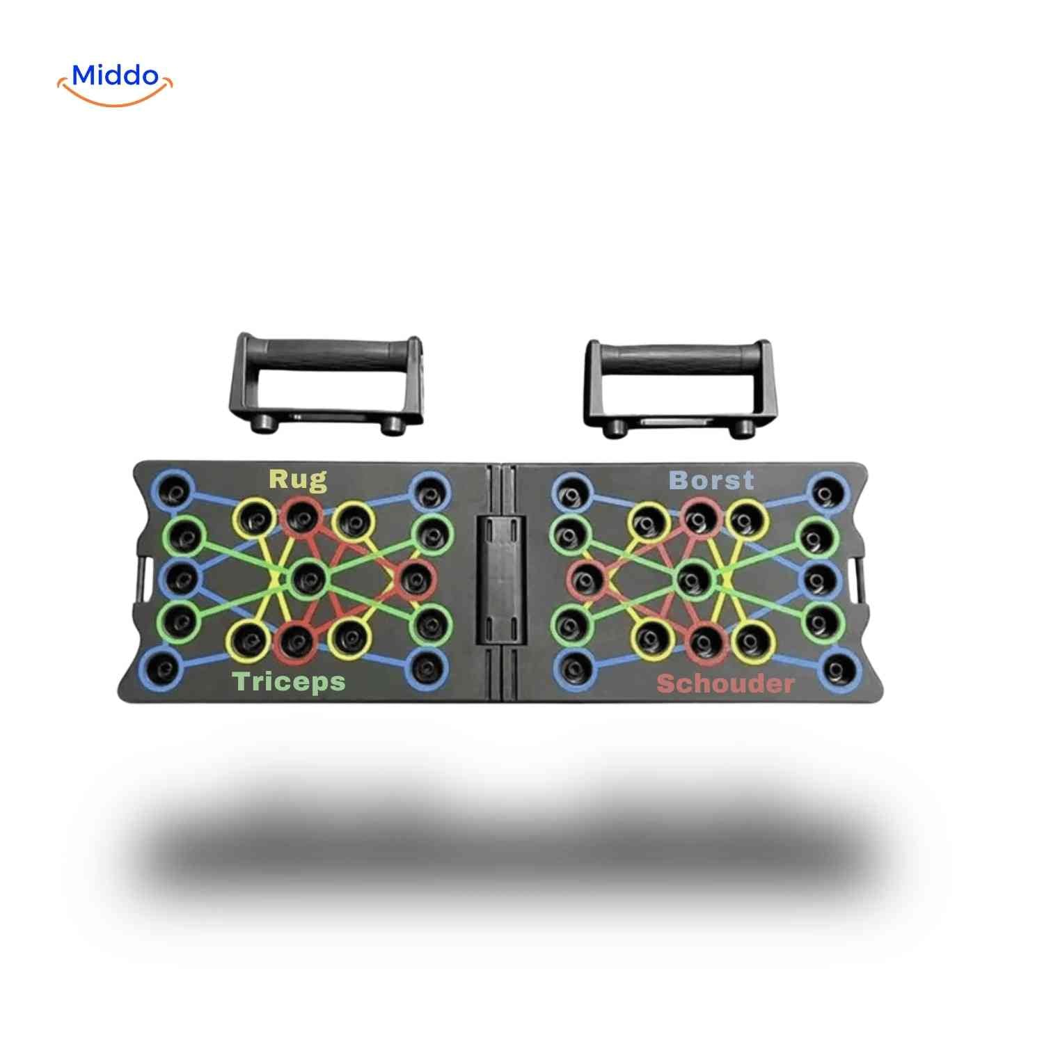 PowerFit™ Push-Up Board | Multifunctioneel, Spierversterkend en Compact