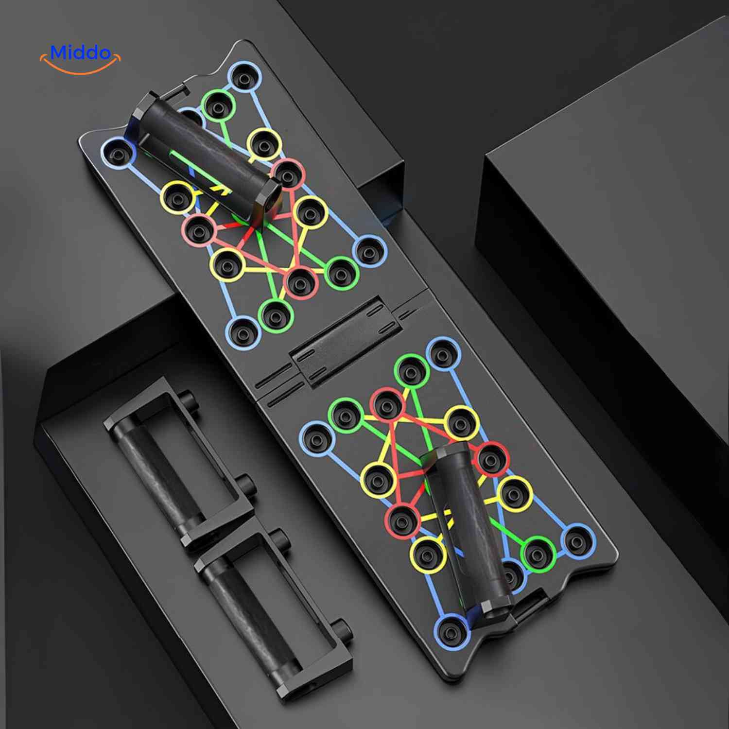 PowerFit™ Push-Up Board | Multifunctioneel, Spierversterkend en Compact