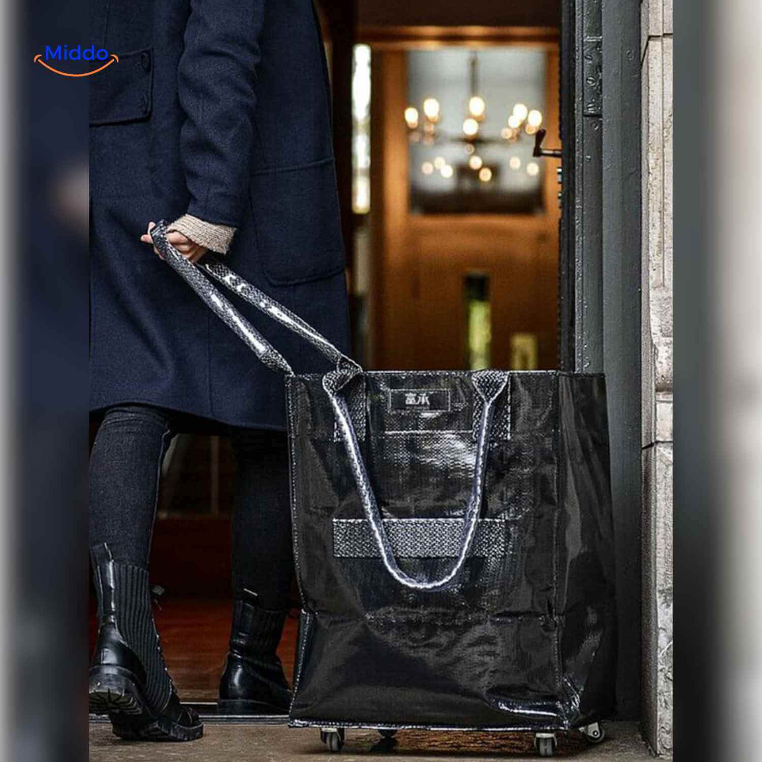 Rollexa™ Trolleytas | Boodschappenwagen, Opvouwbaar & Grote Capaciteit