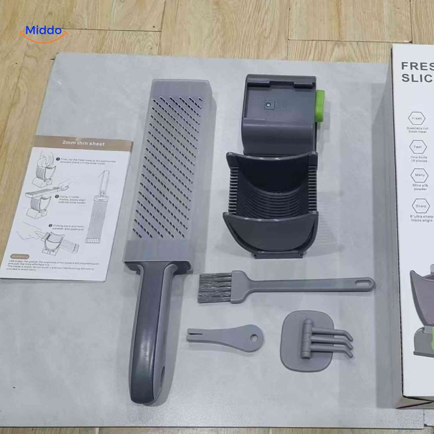 Slicora™ Vlees Snijset | Handmatig, Dunne Plakken & Multi-functie