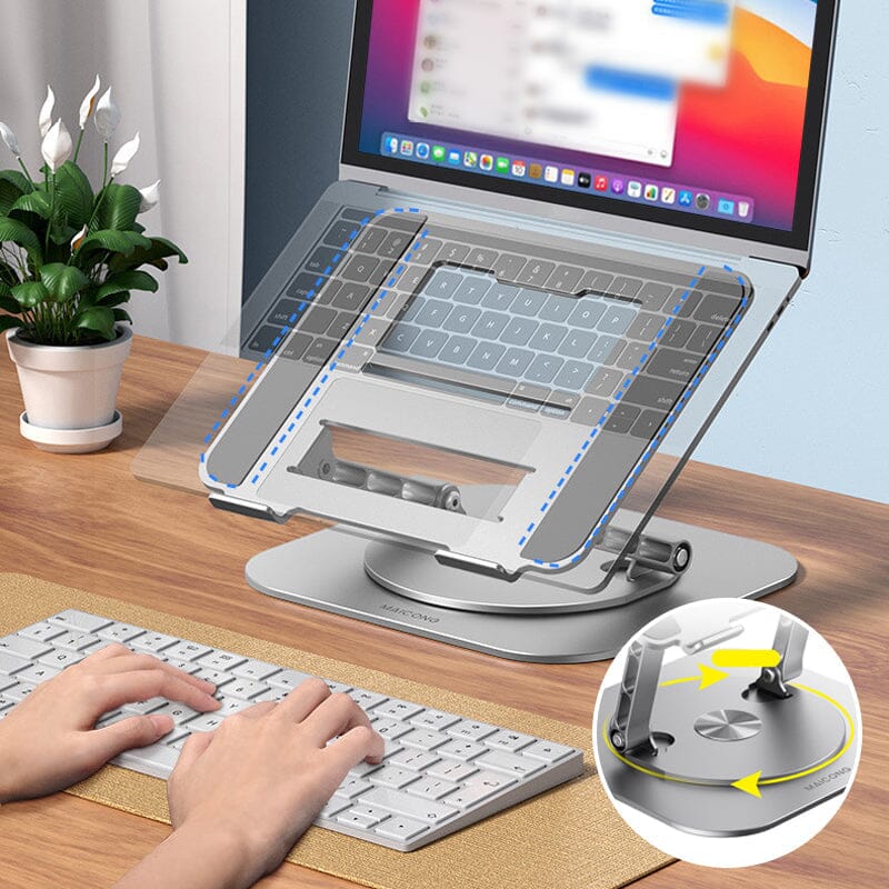 360° Pro Laptop Standaard – Minder Nekpijn & Altijd De Perfecte Kijkhoek
