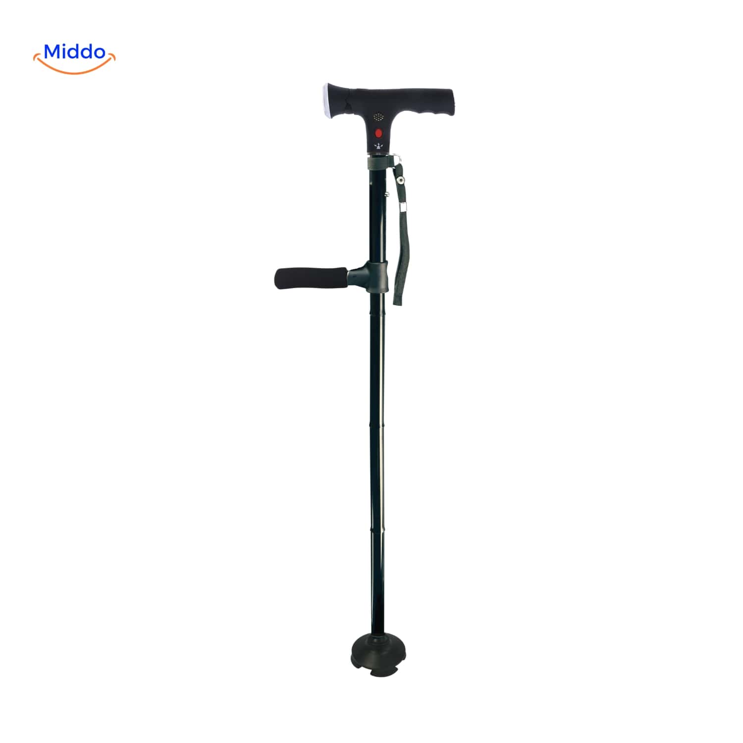 AluCare™ Opvouwbare Wandelstok – Verstelbaar met LED-licht en Gripvoet