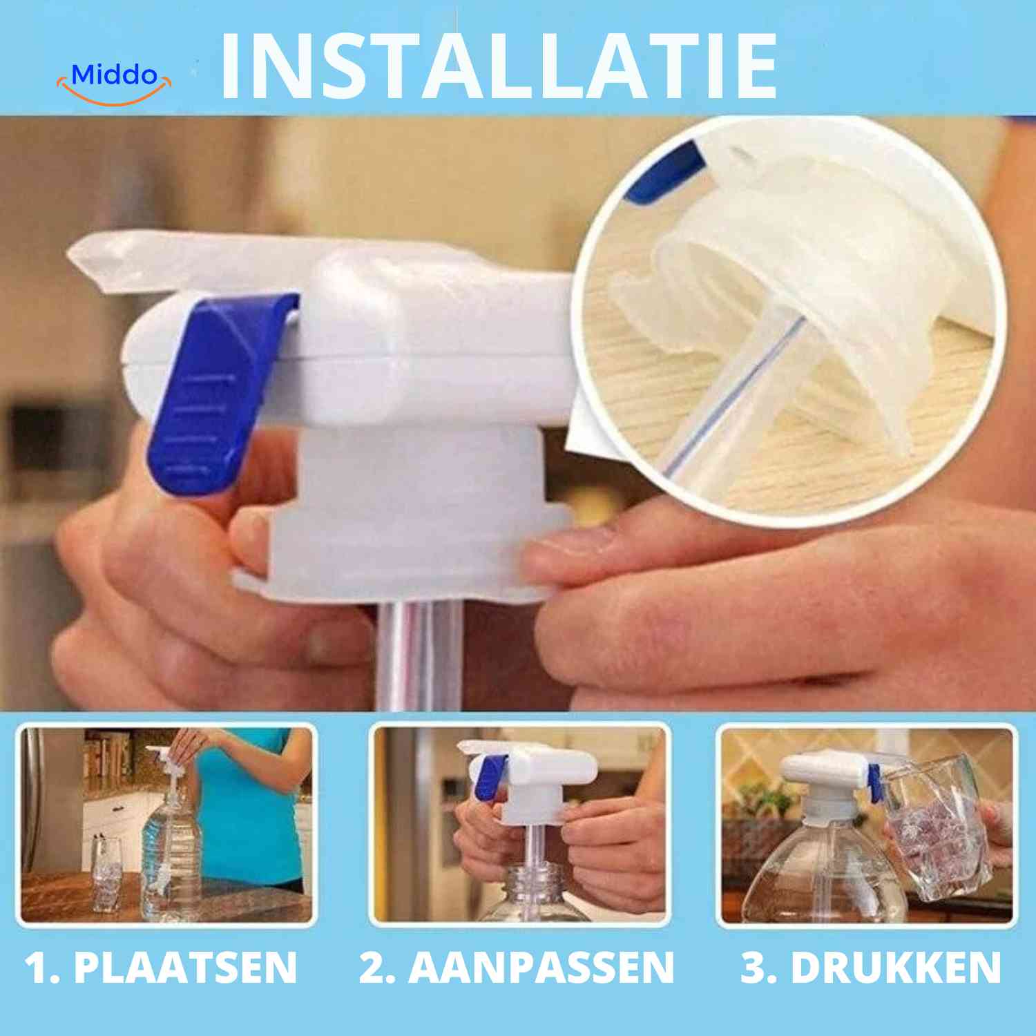 Aquapress™ Waterpomp | Automatisch, Draagbaar & Gemakkelijk in Gebruik