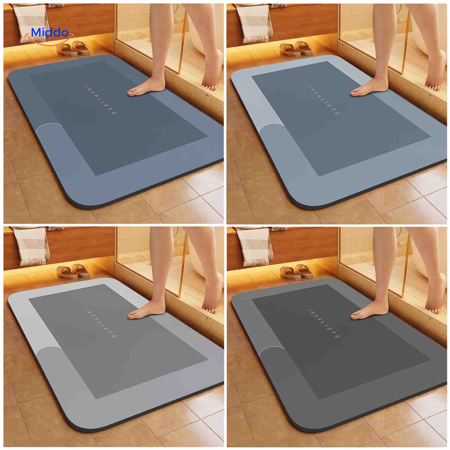 Aquastep™ Badmat | Sneldrogend, Antislip en Waterabsorberend