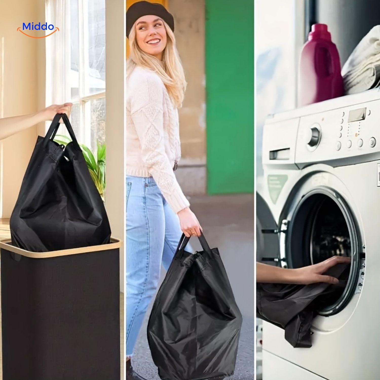 EcoBin™ | Ideaal voor Flessen of Kledingopslag met Verwijderbare Binnenzak