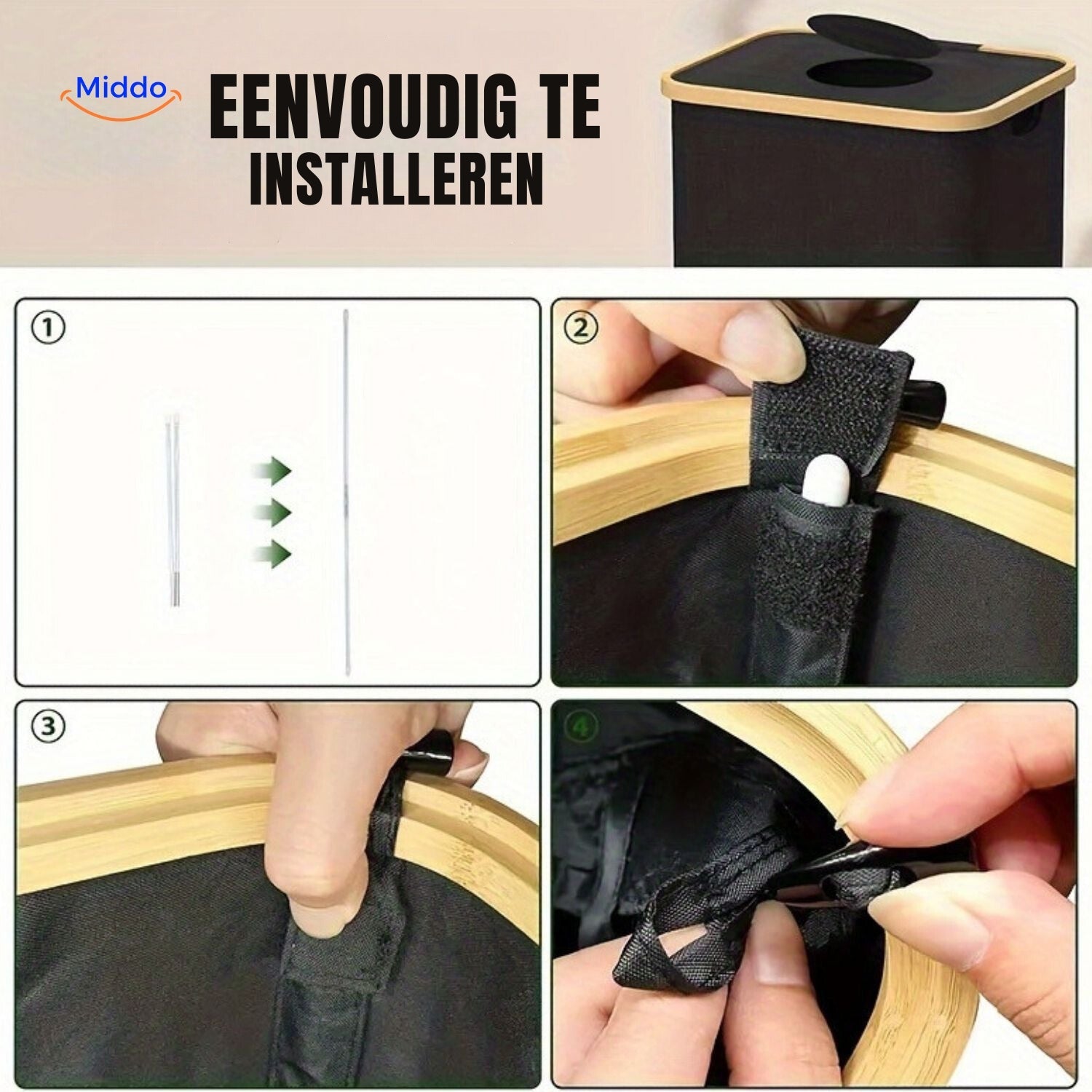 EcoBin™ | Ideaal voor Flessen of Kledingopslag met Verwijderbare Binnenzak