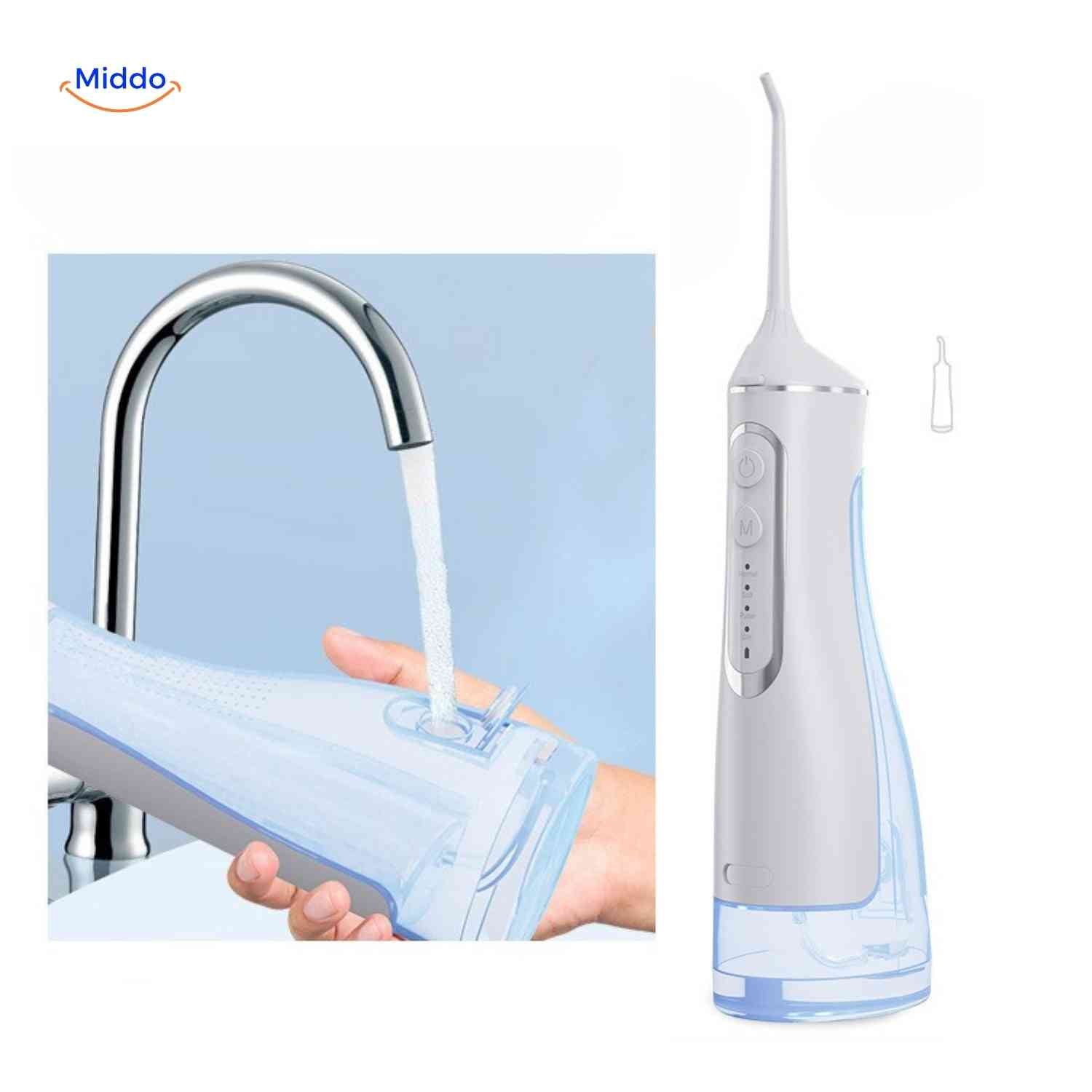 Flosso™ Waterflosser | Draadloos, Compact en Effectieve Reiniging