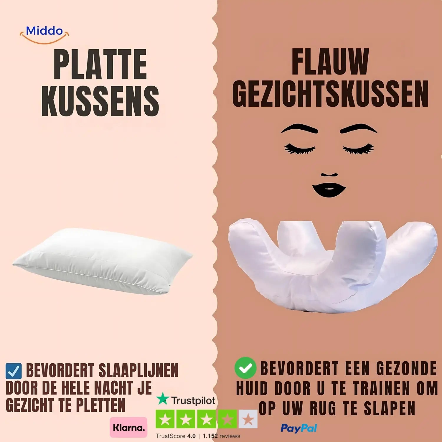 Glow™ Kussen | Anti-Rimpel Comfort voor een Stralende Huid!