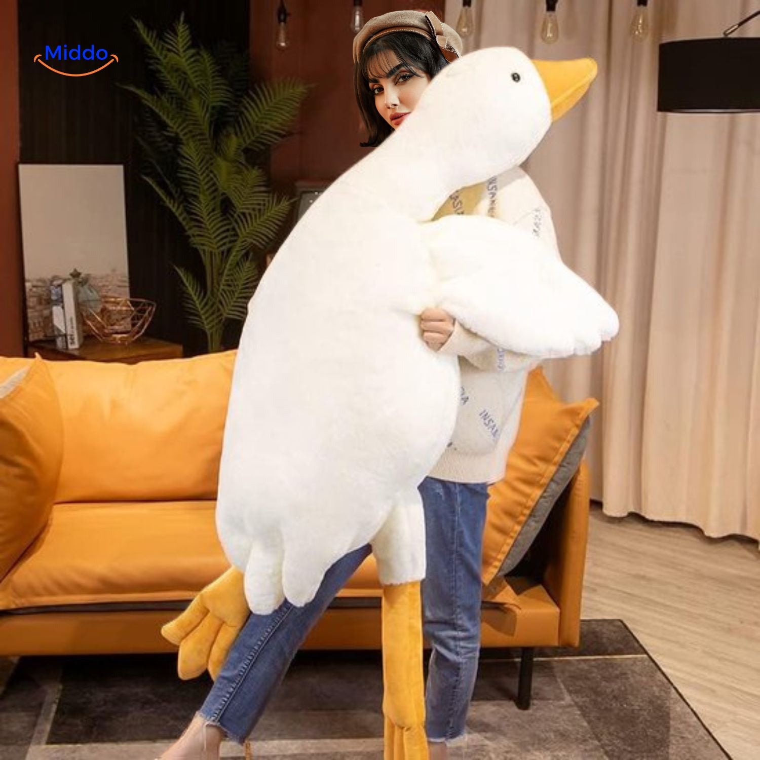 Goosy™ Kussen | Superzachte Grote Witte Gans, Perfecte Slaapgenoot!