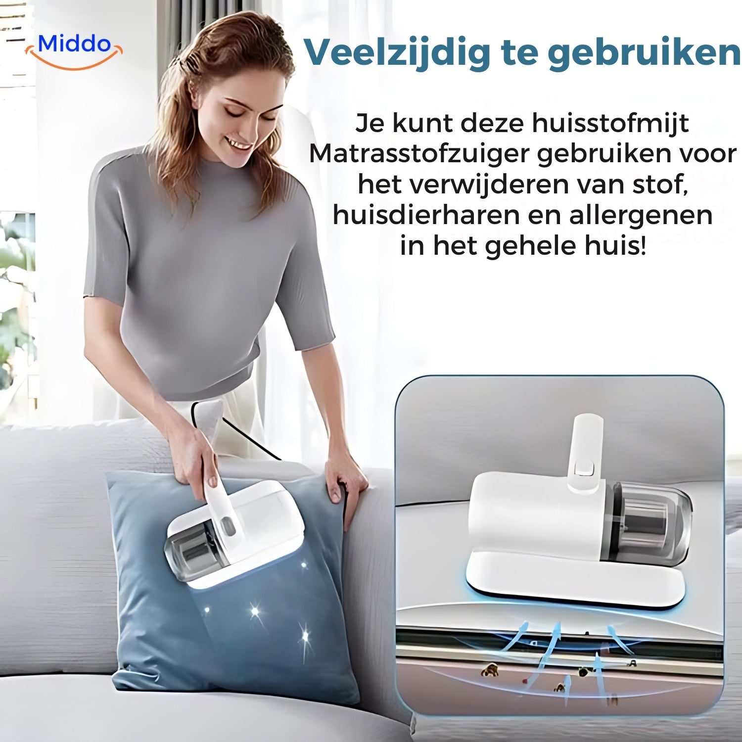 Matrasstofzuiger Pro | Diepe Reiniging Tegen Huisstofmijt en Allergenen