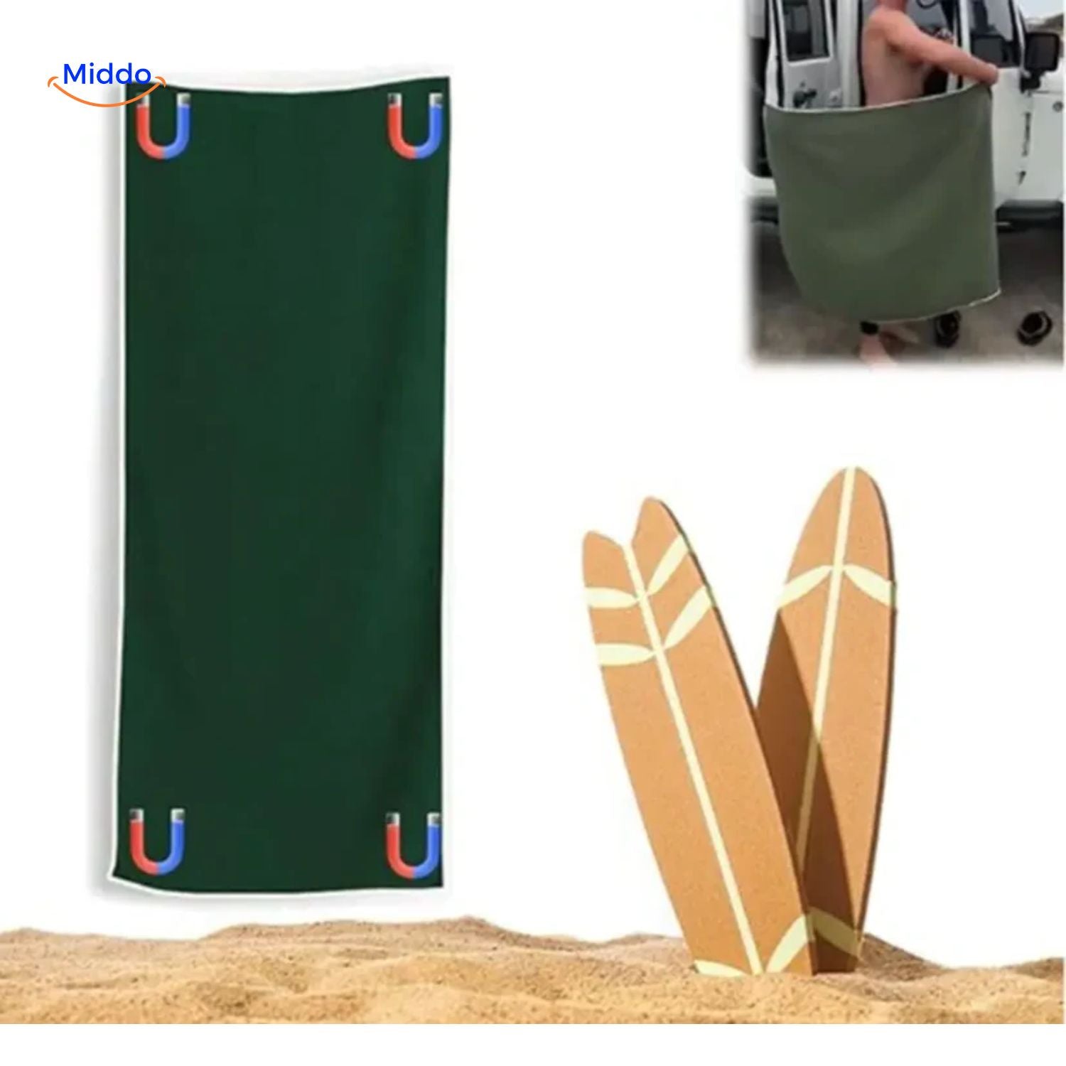 MagnaTowel™ Strand | Ultra-Absorberend, Sneldrogend & Magnetisch Ontwerp!