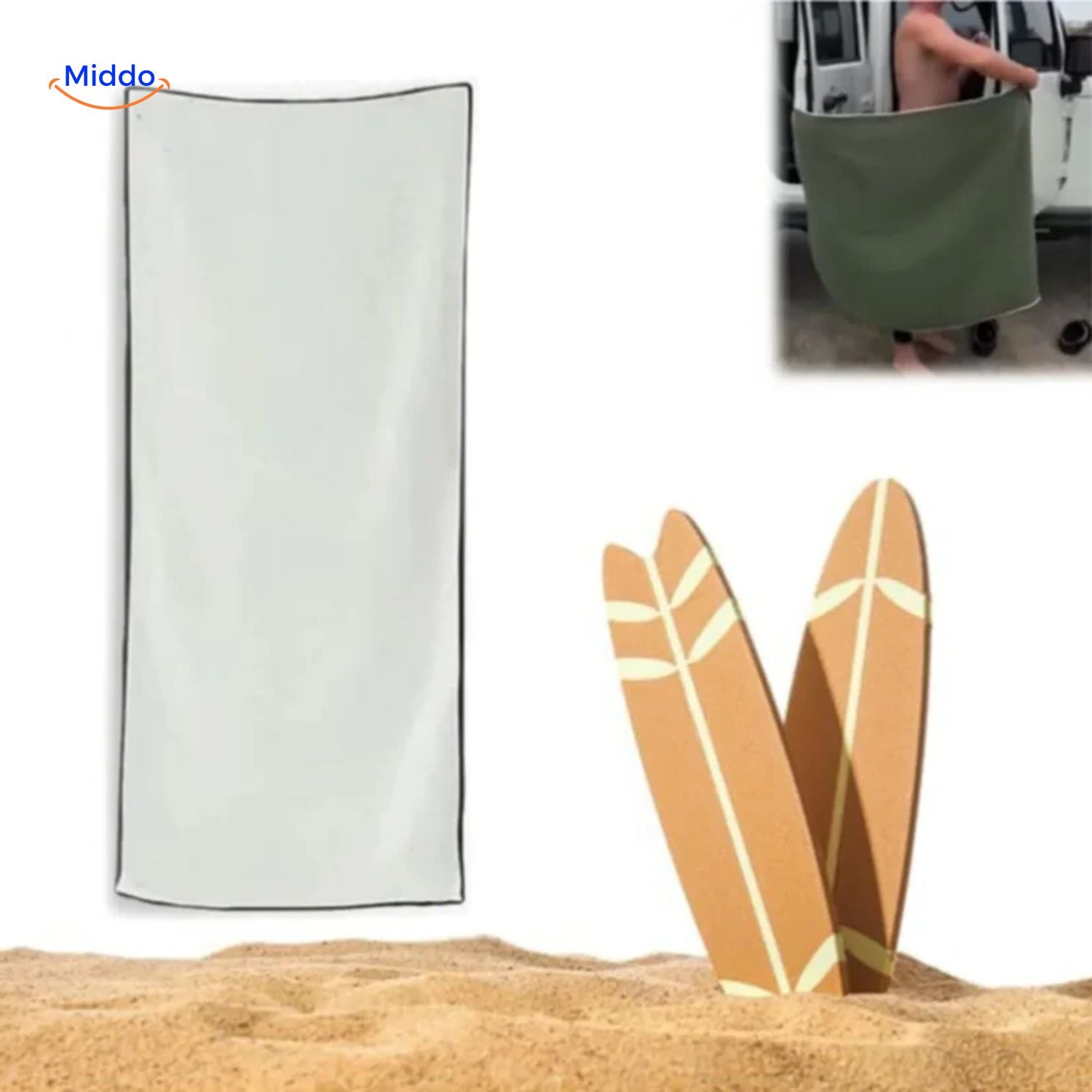 MagnaTowel™ Strand | Ultra-Absorberend, Sneldrogend & Magnetisch Ontwerp!