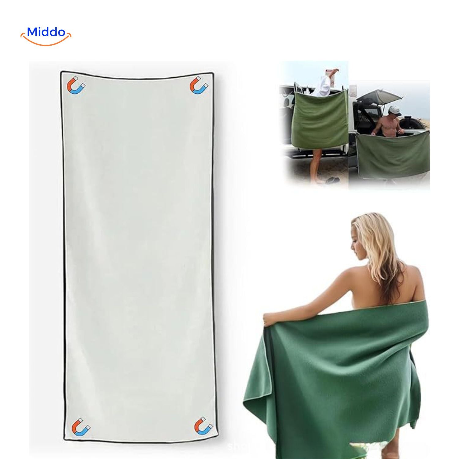 MagnaTowel™ Strand | Ultra-Absorberend, Sneldrogend & Magnetisch Ontwerp!