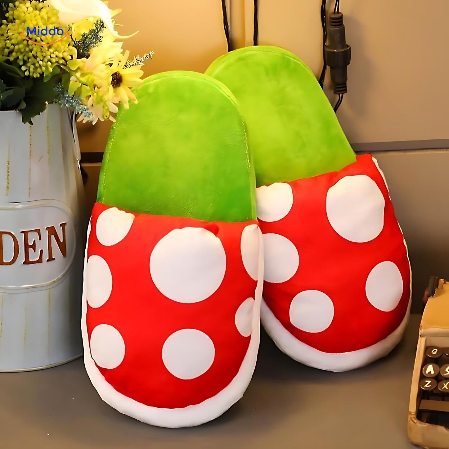 MushroomSlippers™ - Warme, Schattige Anime-Gameschoenen Van Katoen | Uniek Ontwerp