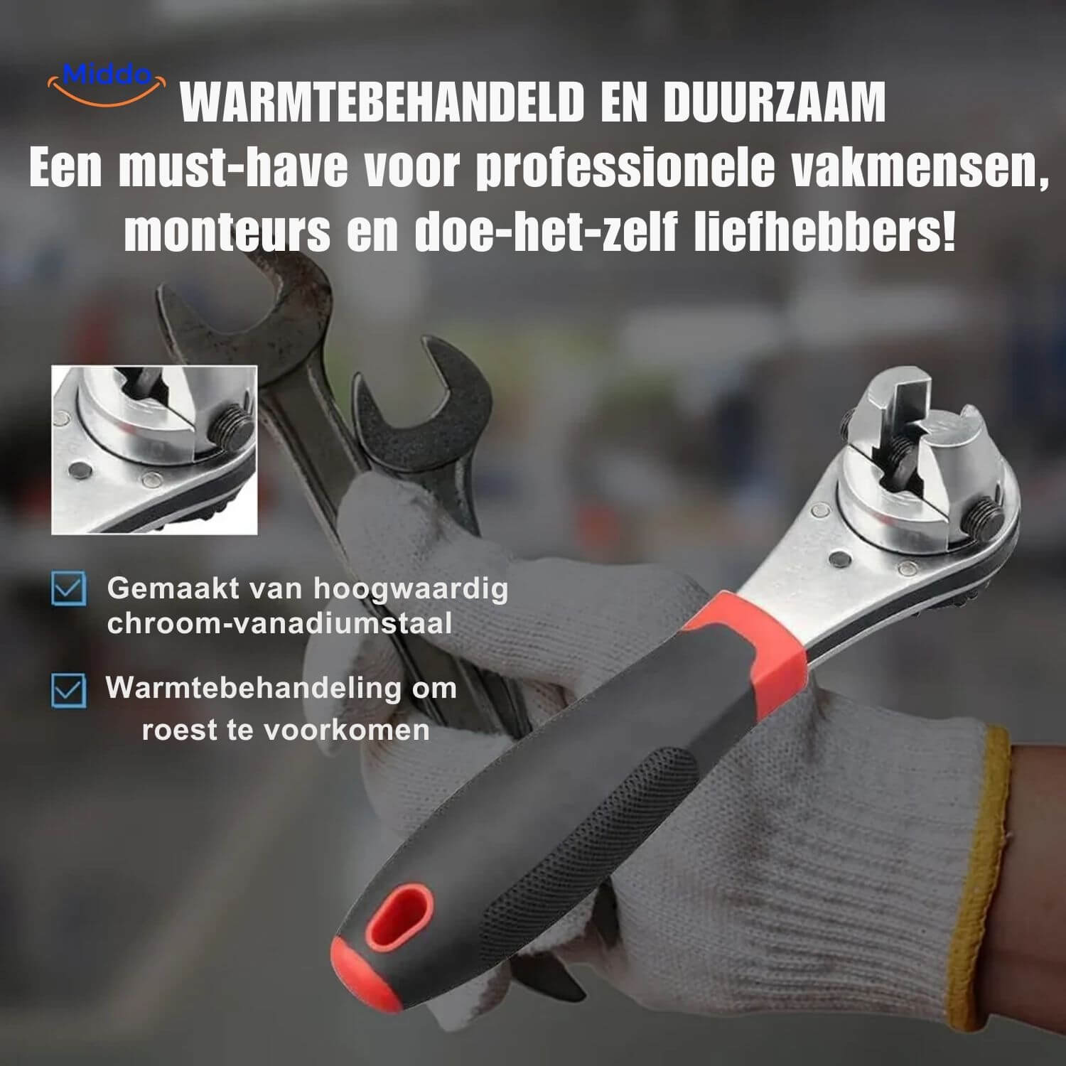 ProTool™ 6-in-1 | Multifunctionele Set – Tangen, Draadstripper, Steeksleutel!
