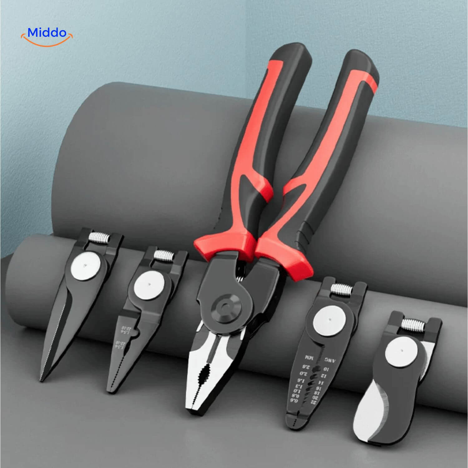 ProTool™ 6-in-1 | Multifunctionele Set – Tangen, Draadstripper, Steeksleutel!