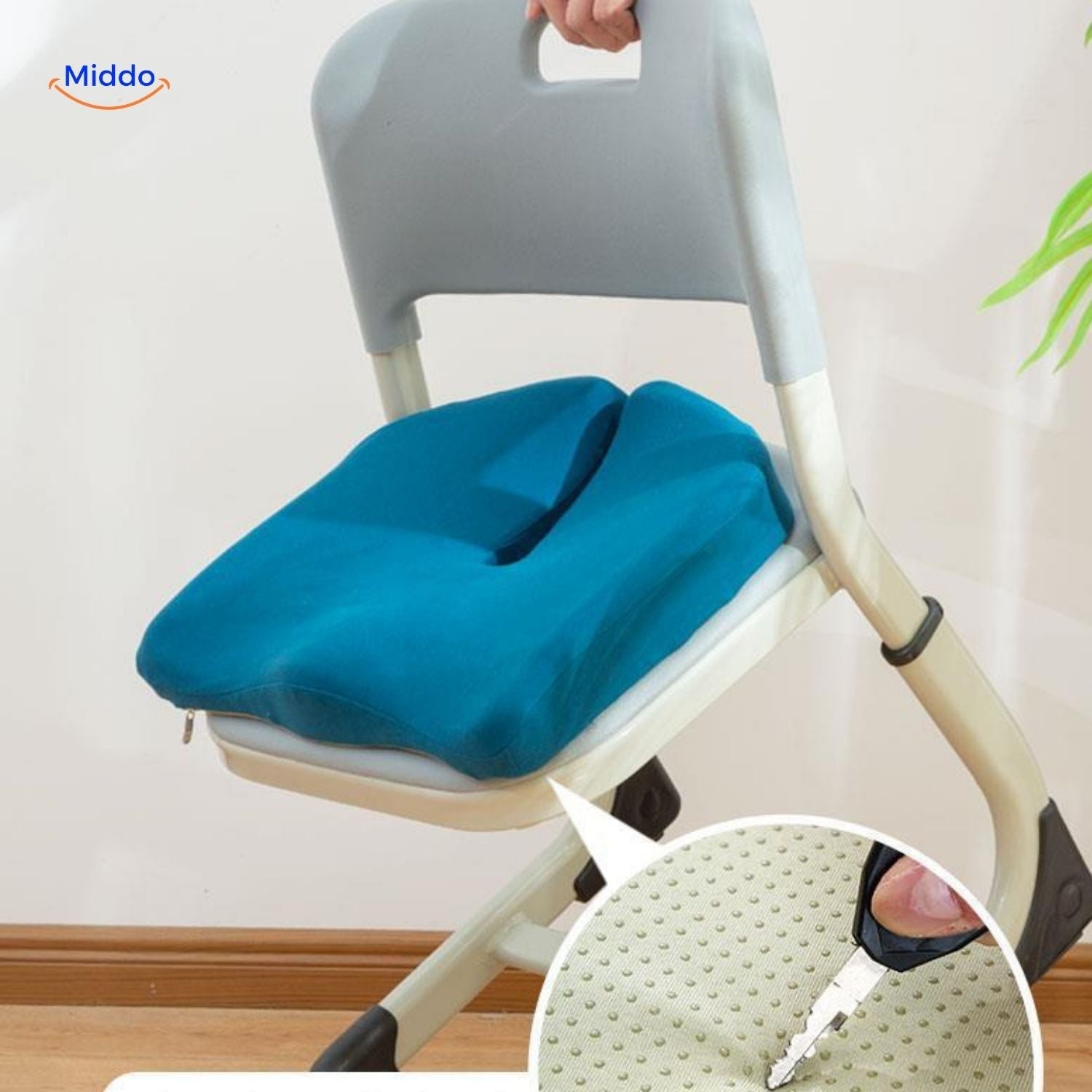 RelaxButt™ Zitkussen | Ademend Traagschuim Kussen voor Comfort
