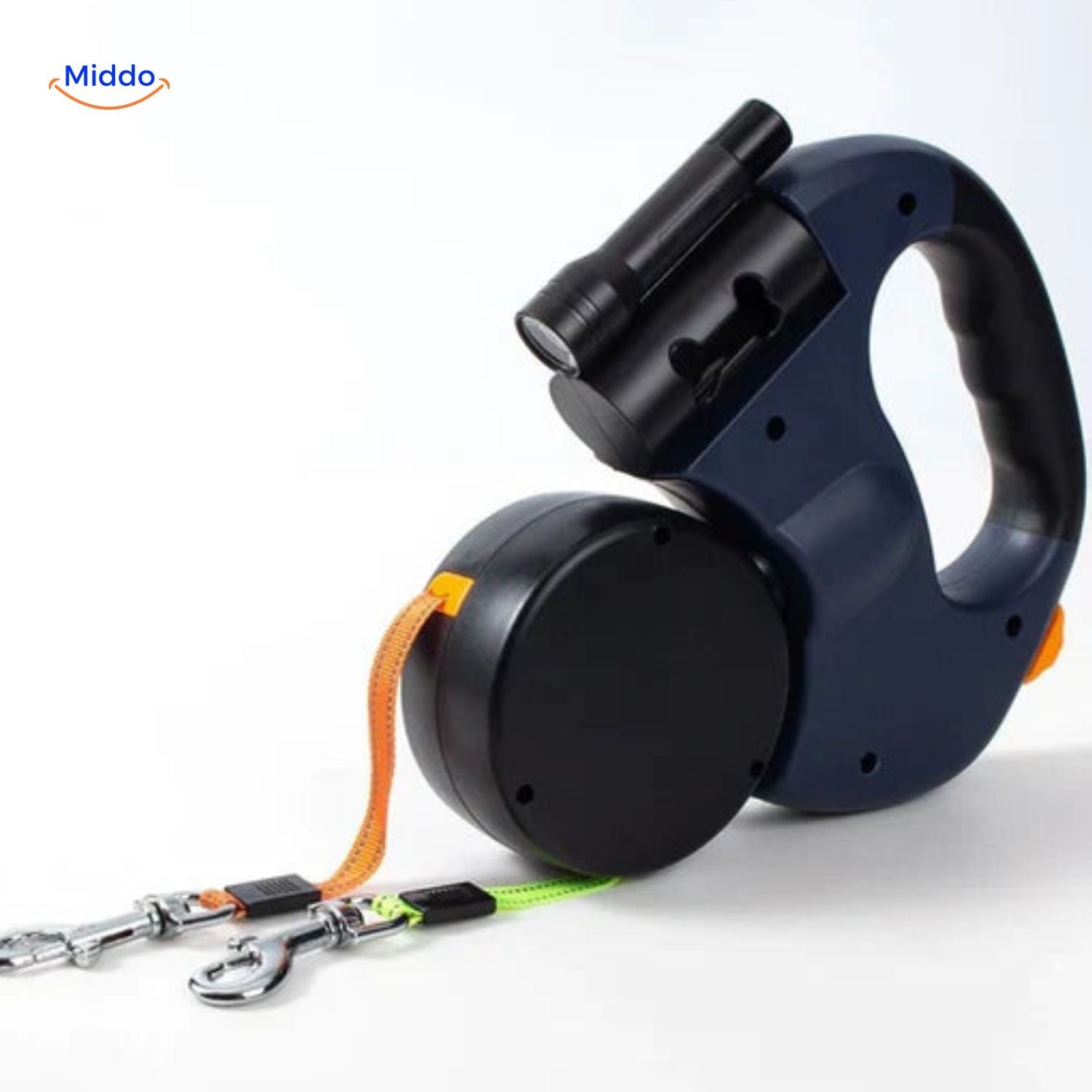 Twintails™ Easywalk | 2-in-1 Intrekbare Lijn Voor Kleine En Middelgrote Honden