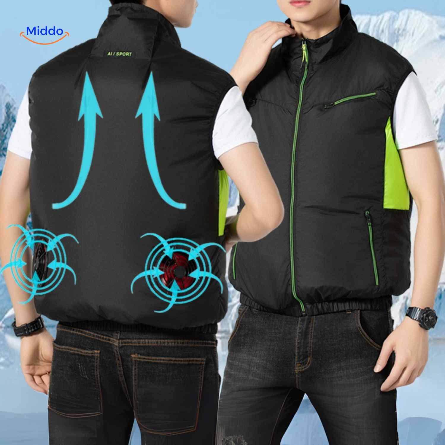 Cooltop™ Werkvest | Ventilatie, Hittebescherming & Mouwloos Comfort