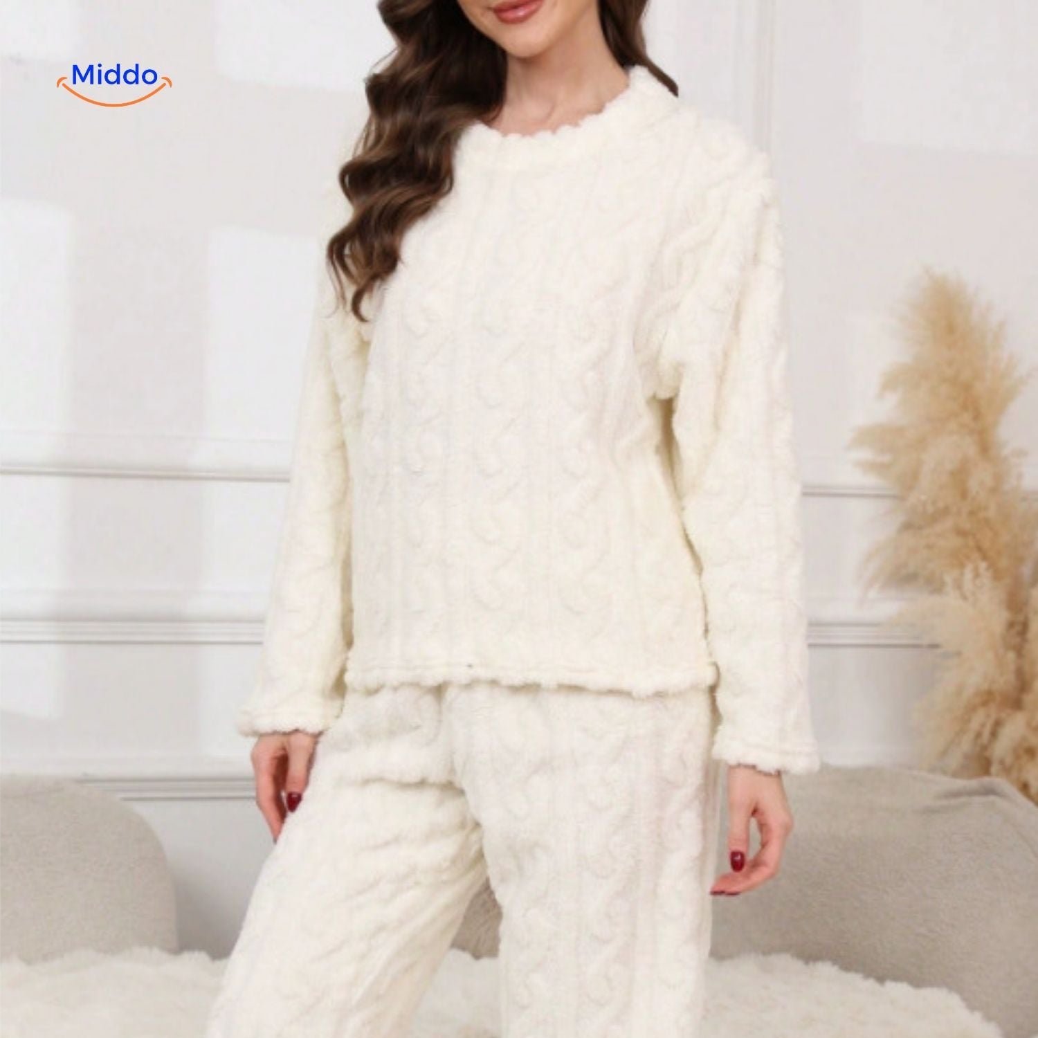 CosyLuxe™ Pyjama Set | Zachte fleece, warm & ideaal voor koude avonden
