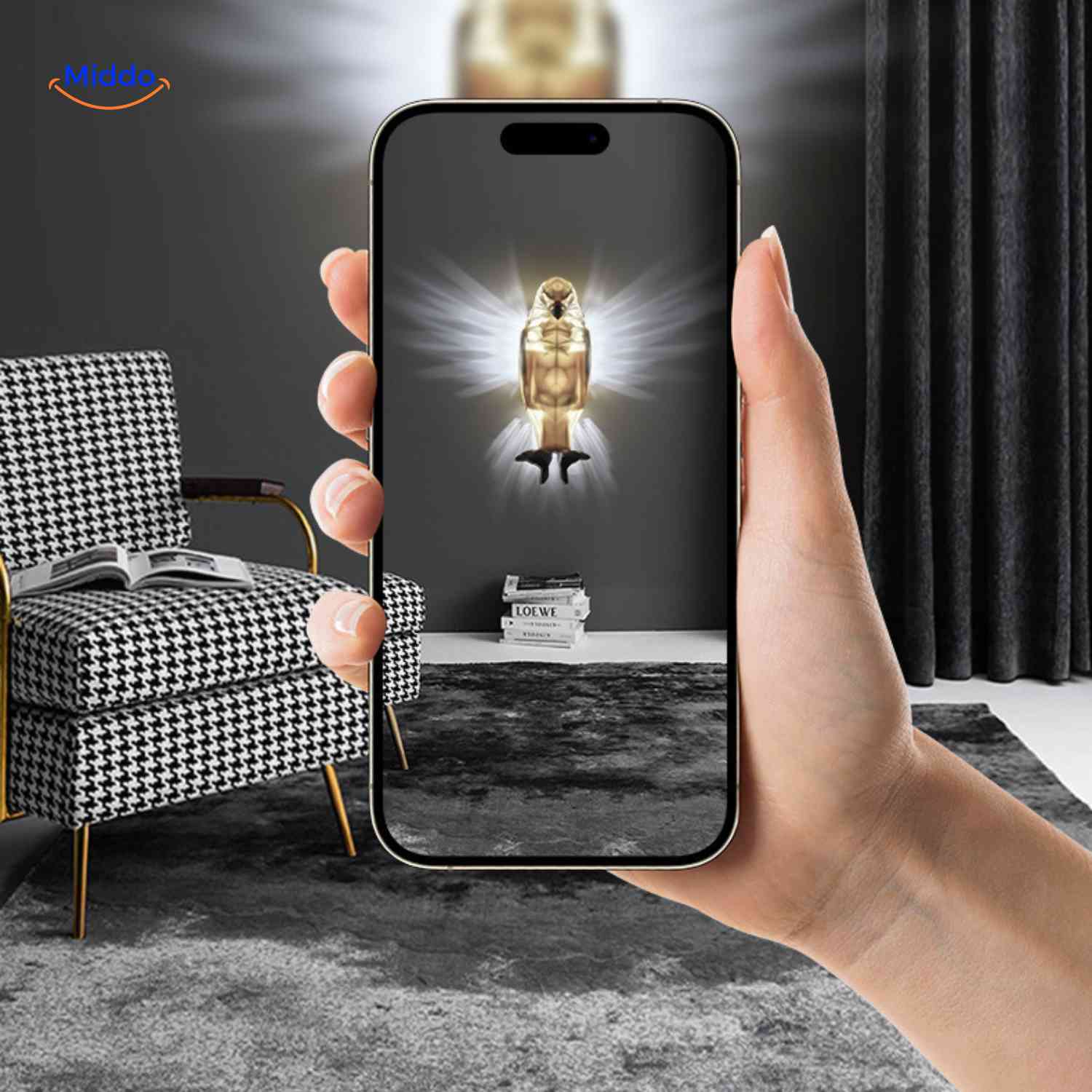 EagleGlow™ Wandlamp | Lichtrend Projectie, Dimbaar & Uniek Design