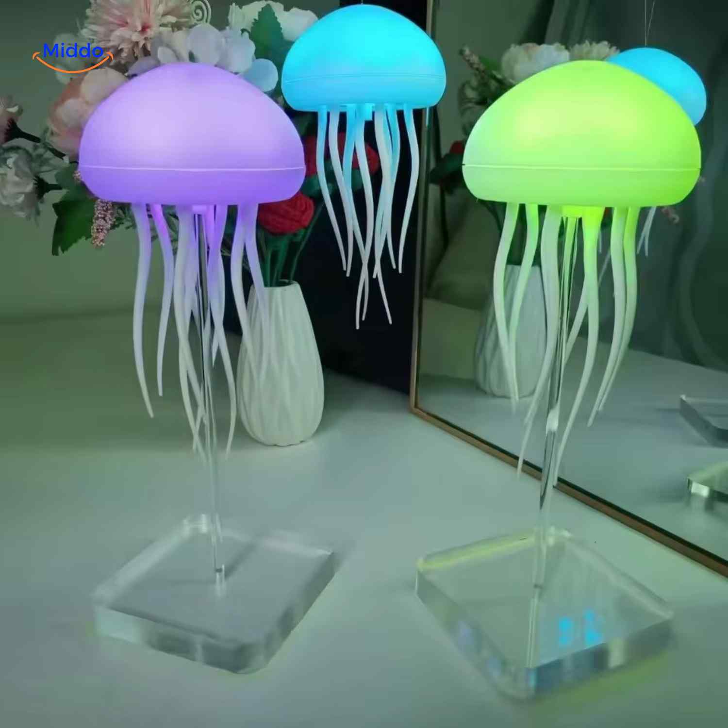JellyGlow™ Lamp | Zwemmende Kwallen lamp, Kleurovergang & Nachtlicht