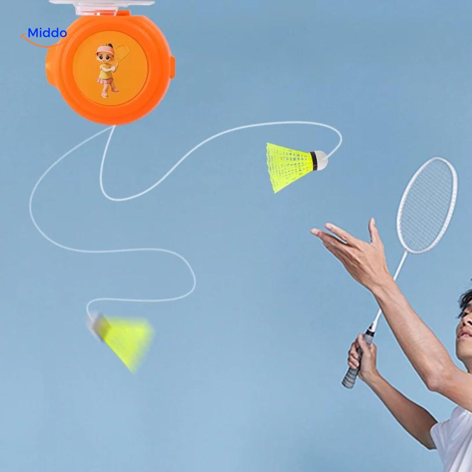 Spinpro™ Badmintontrainer: Indoor Solo Training Voor Alle Leeftijden En Fitness