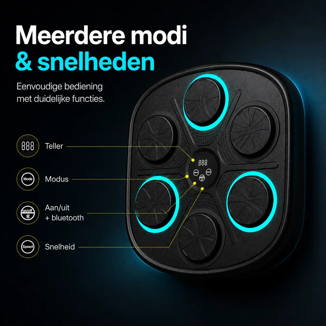 BoxPro™ Smart Muziek Boksmachine – Interactief Boksen voor Thuis